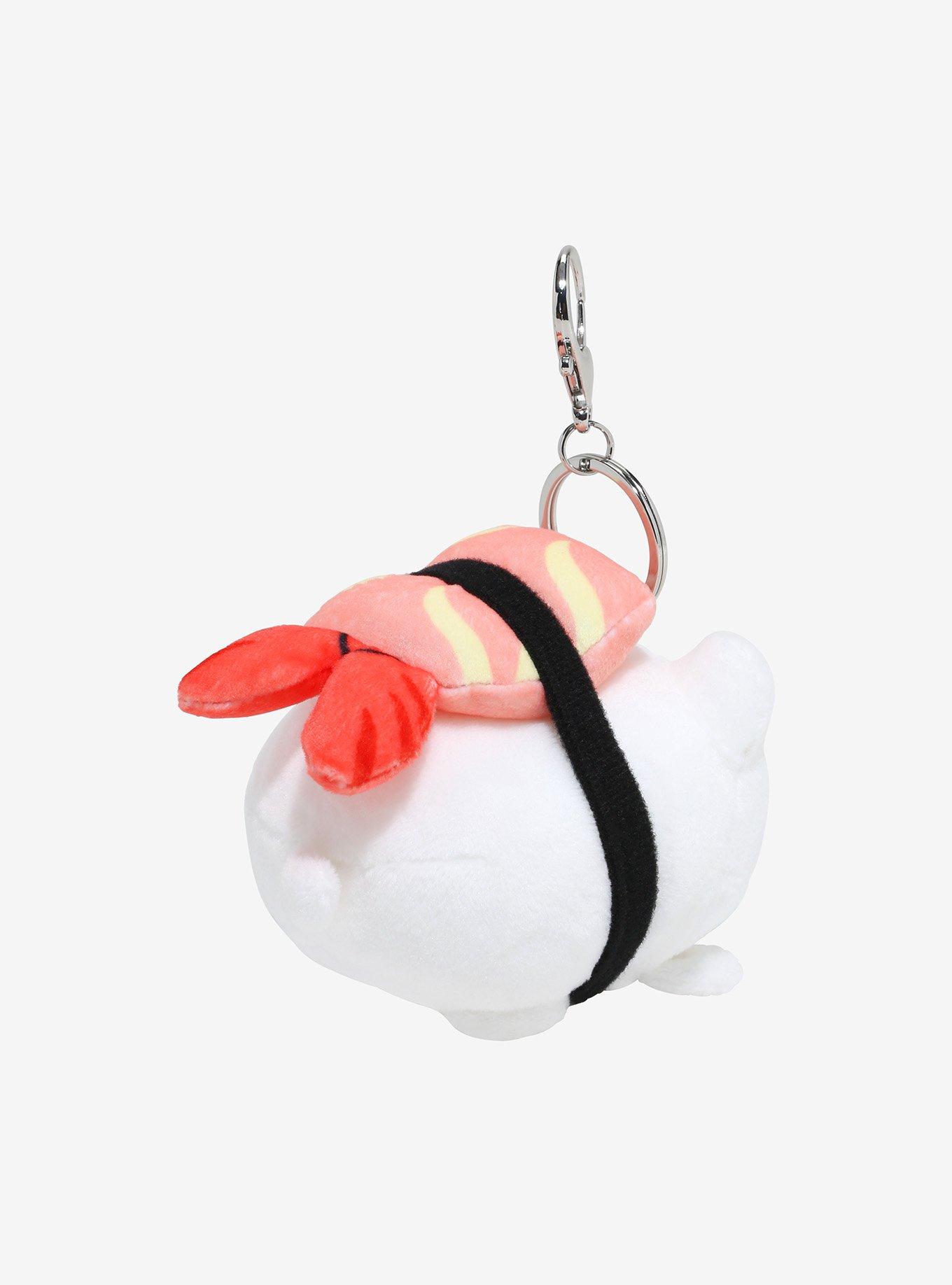 Tasty Peach Meowchi Tuna Sushi Plush Key Chain, , hi-res