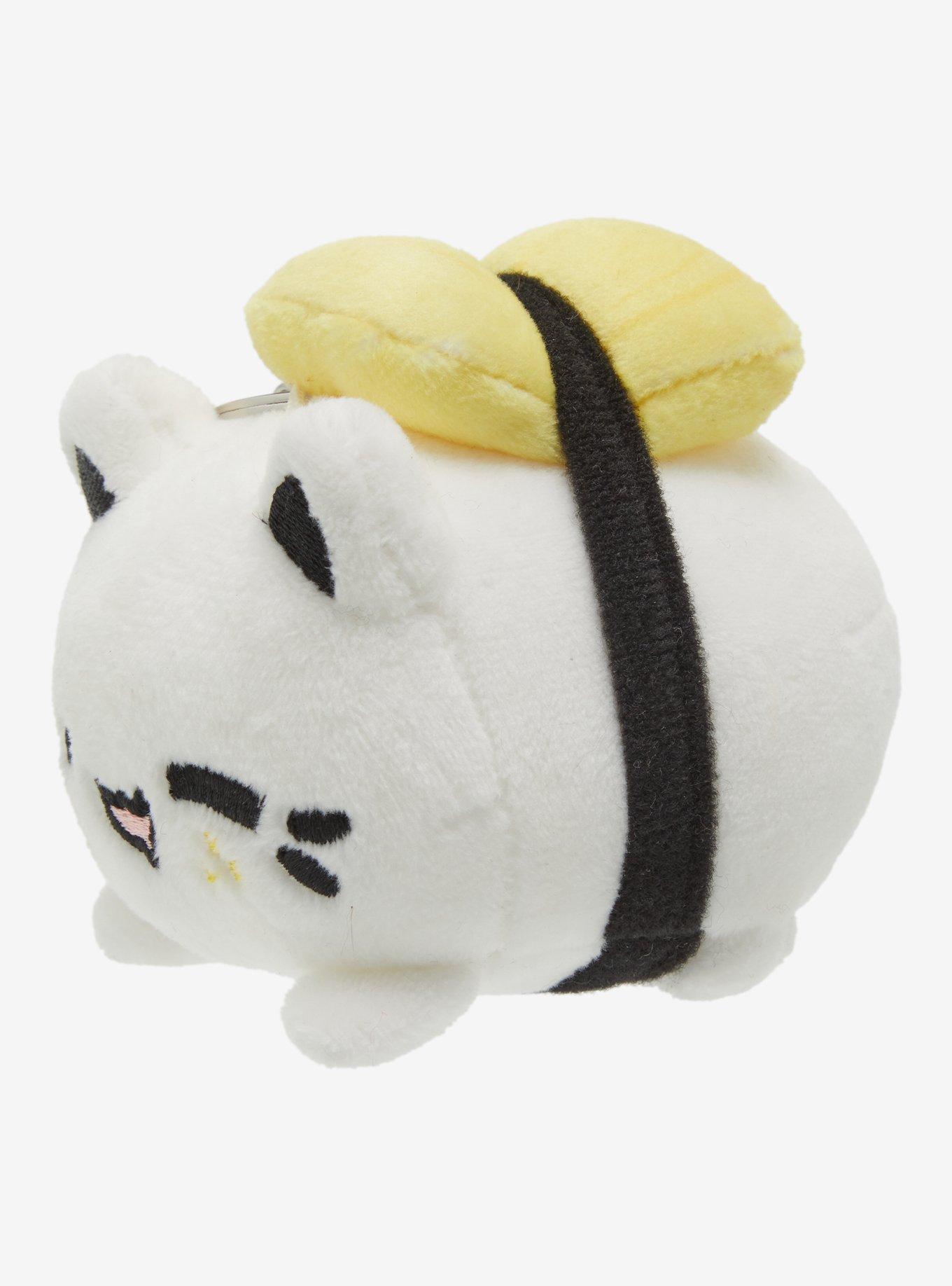 Tasty Peach Tamago Sushi Meowchi Keychain Plush, , alternate