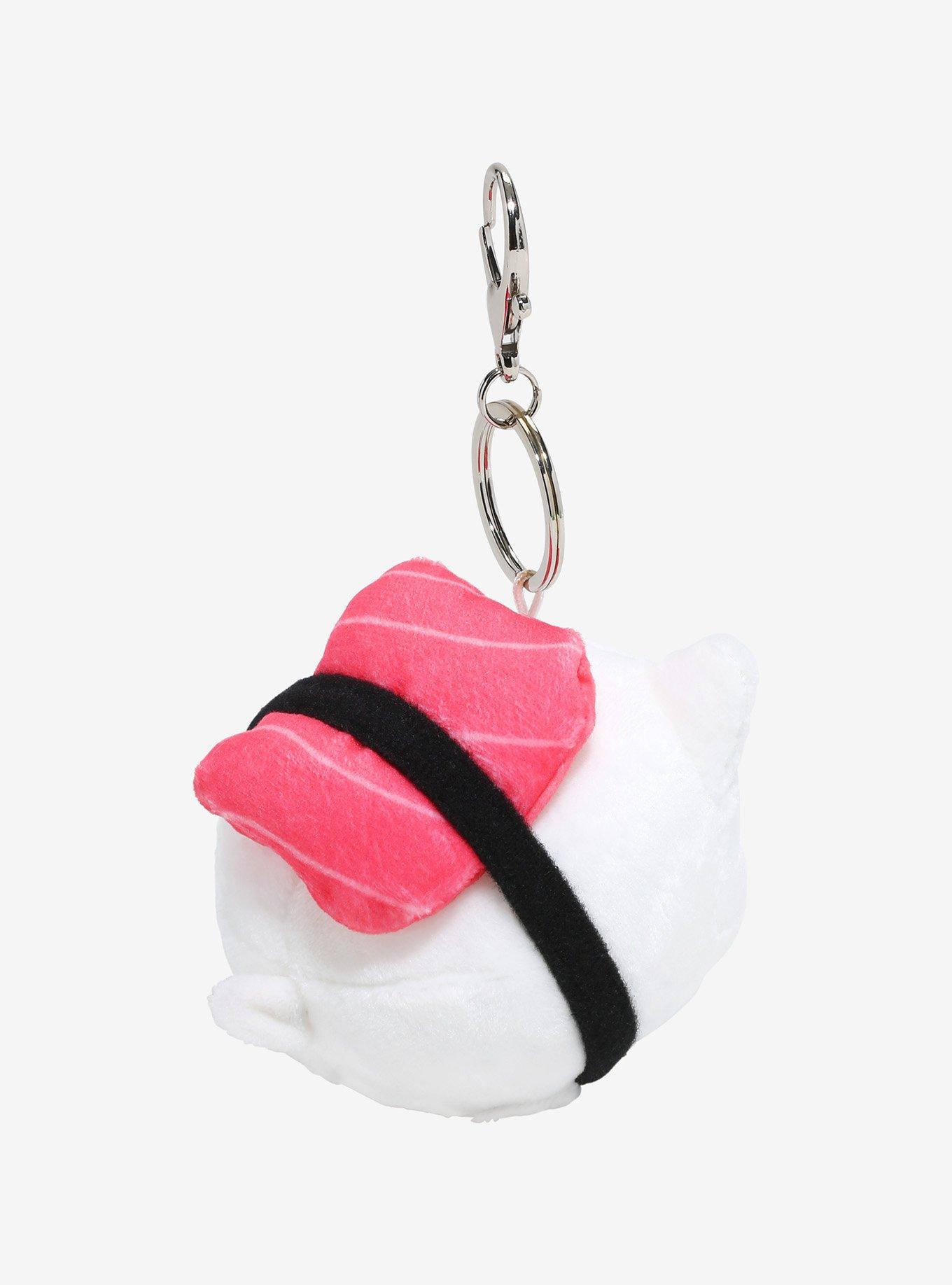 Tasty Peach Meowchi Tuna Sushi Cat Plush Key Chain, , alternate