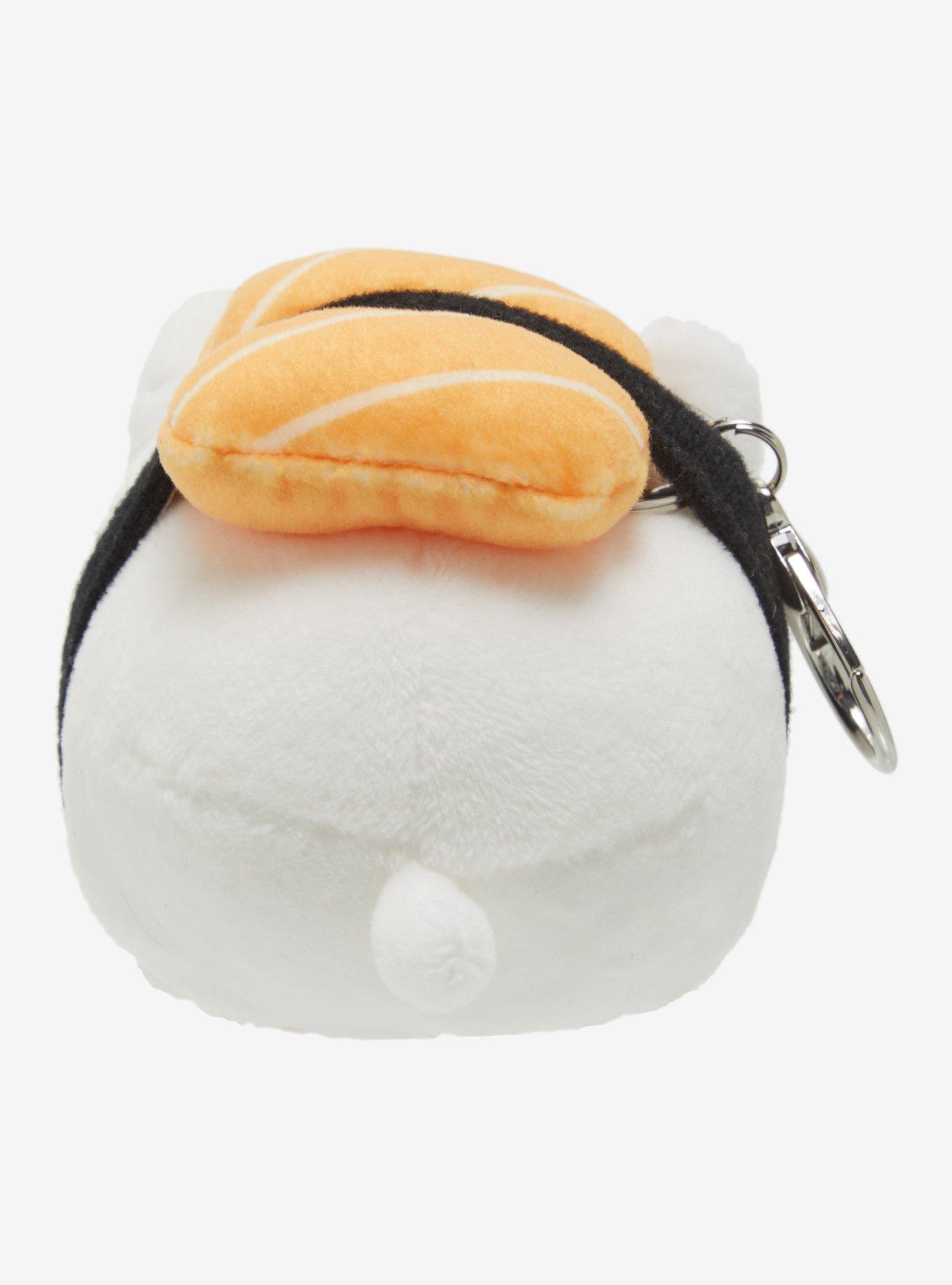 Tasty Peach Meowchi Salmon Sushi Cat Plush Key Chain, , alternate