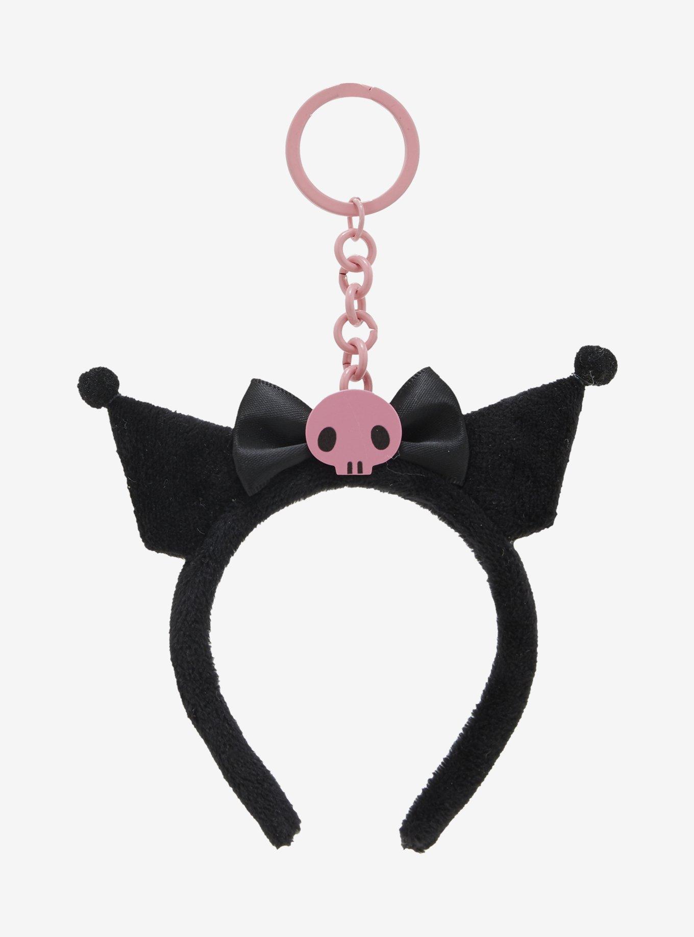 Kuromi Mini Headband Key Chain, , hi-res