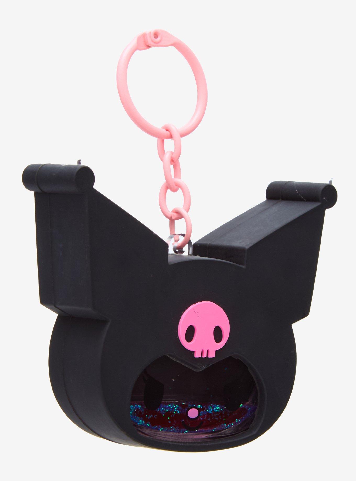 Kuromi Liquid Glitter Key Chain, , alternate