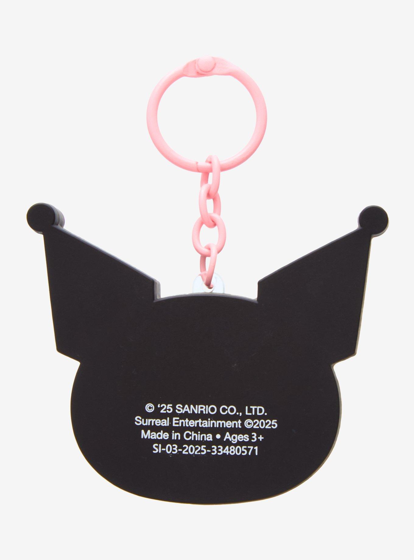 Kuromi Liquid Glitter Key Chain, , alternate