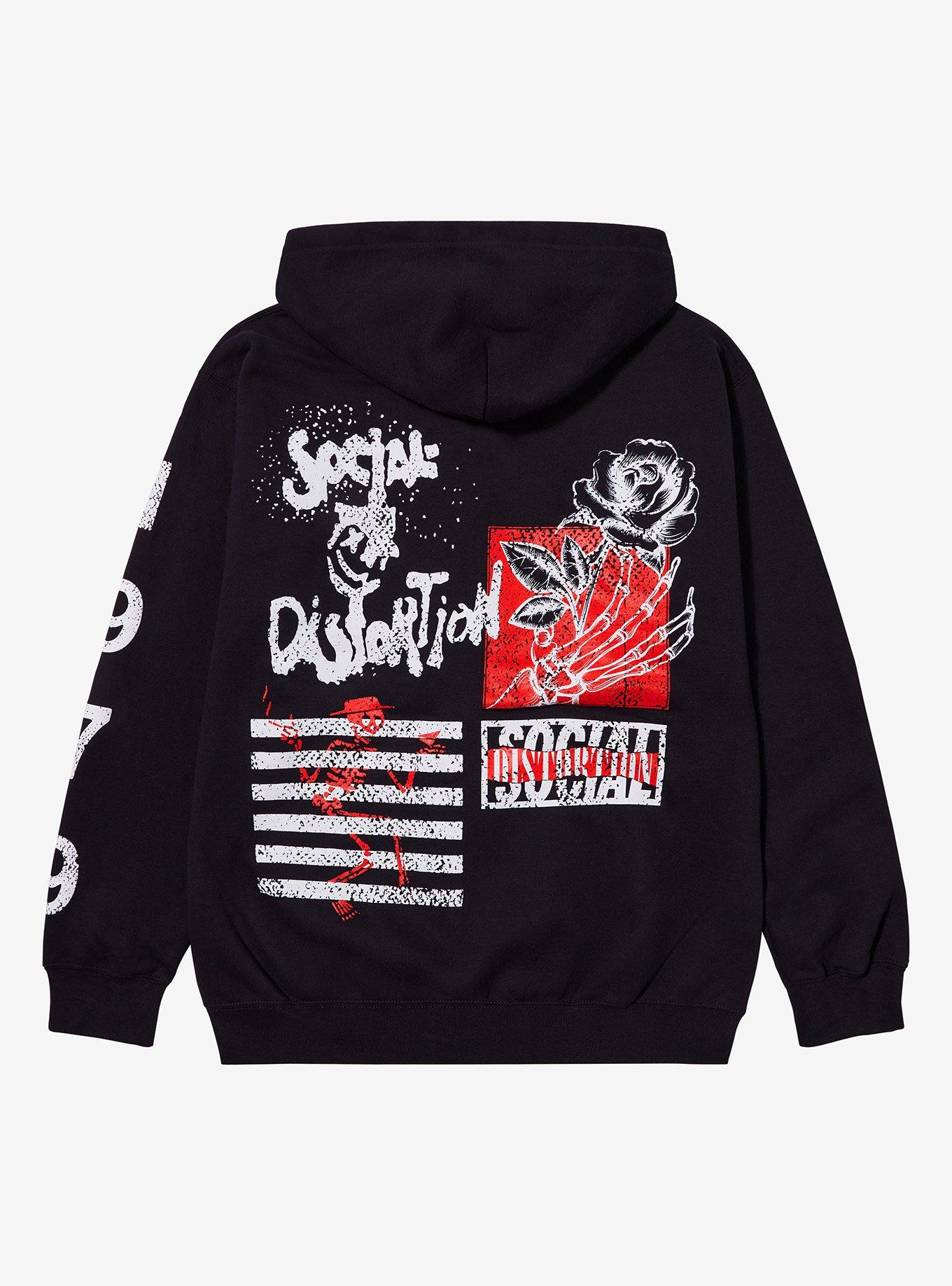 Social Distortion 1979 Rose Hoodie, , hi-res