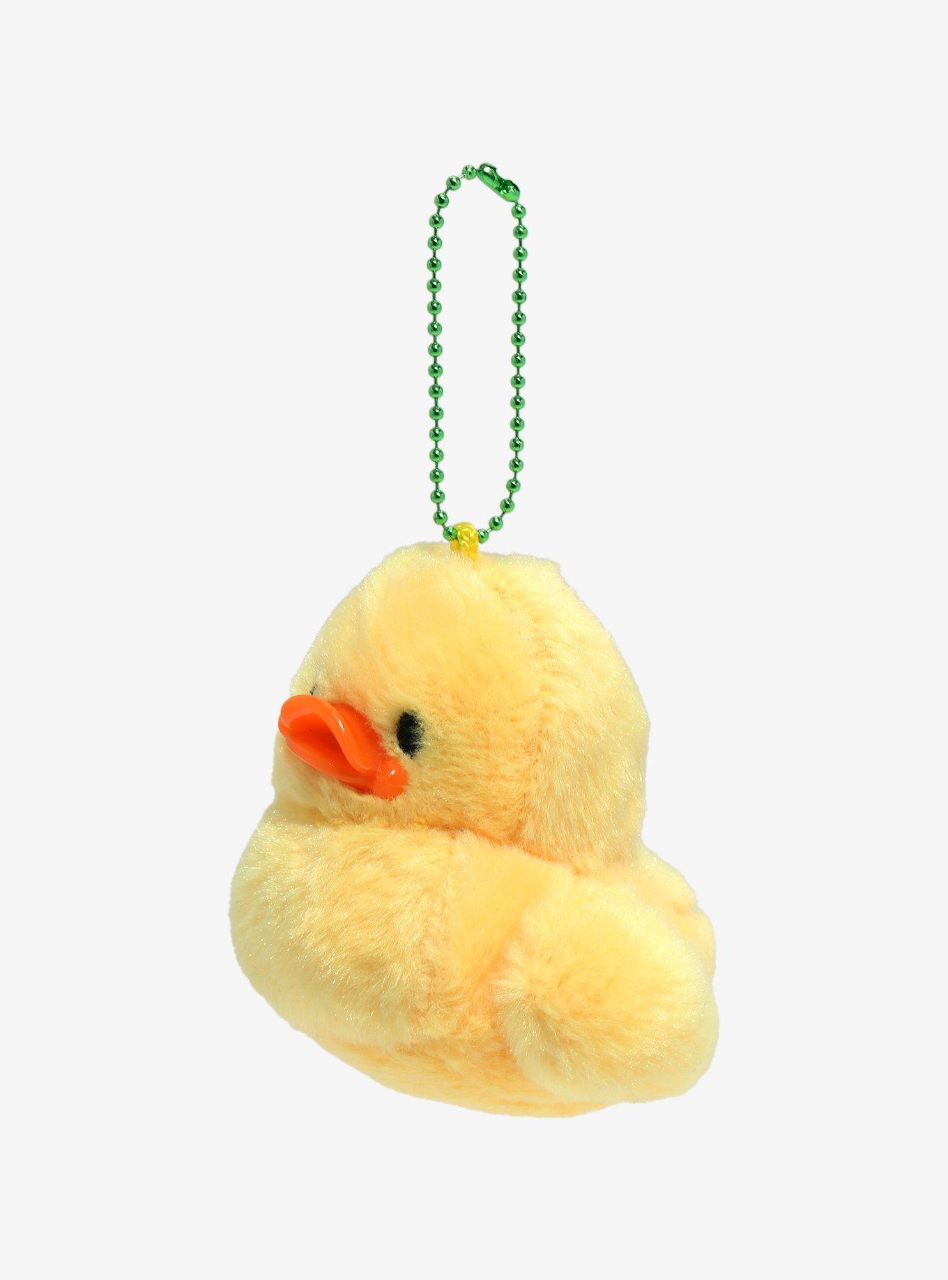 Duck Fuzzy Plush Key Chain, , alternate