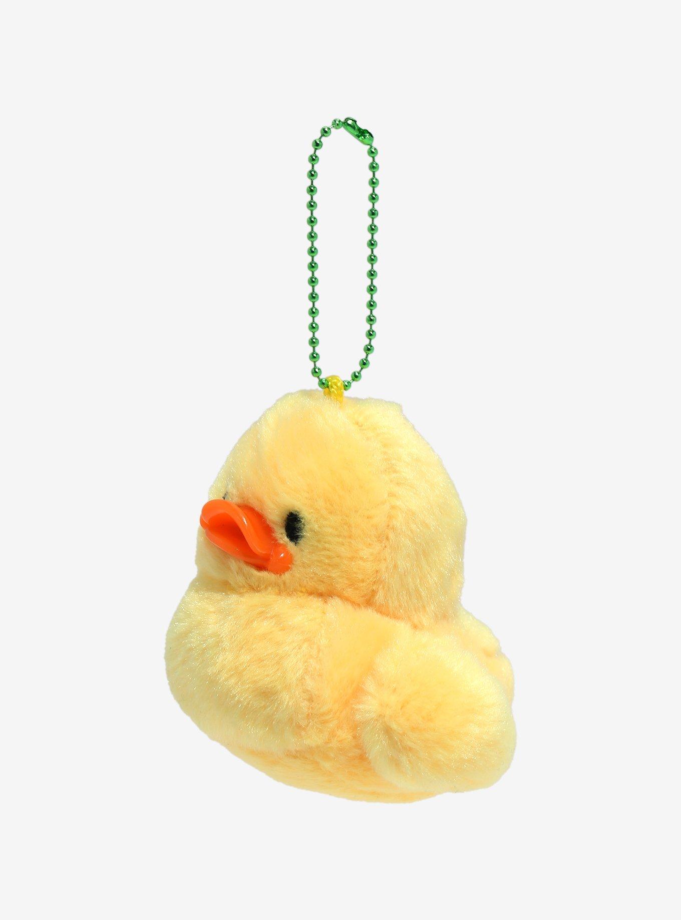 Duck Fuzzy Plush Key Chain, , hi-res