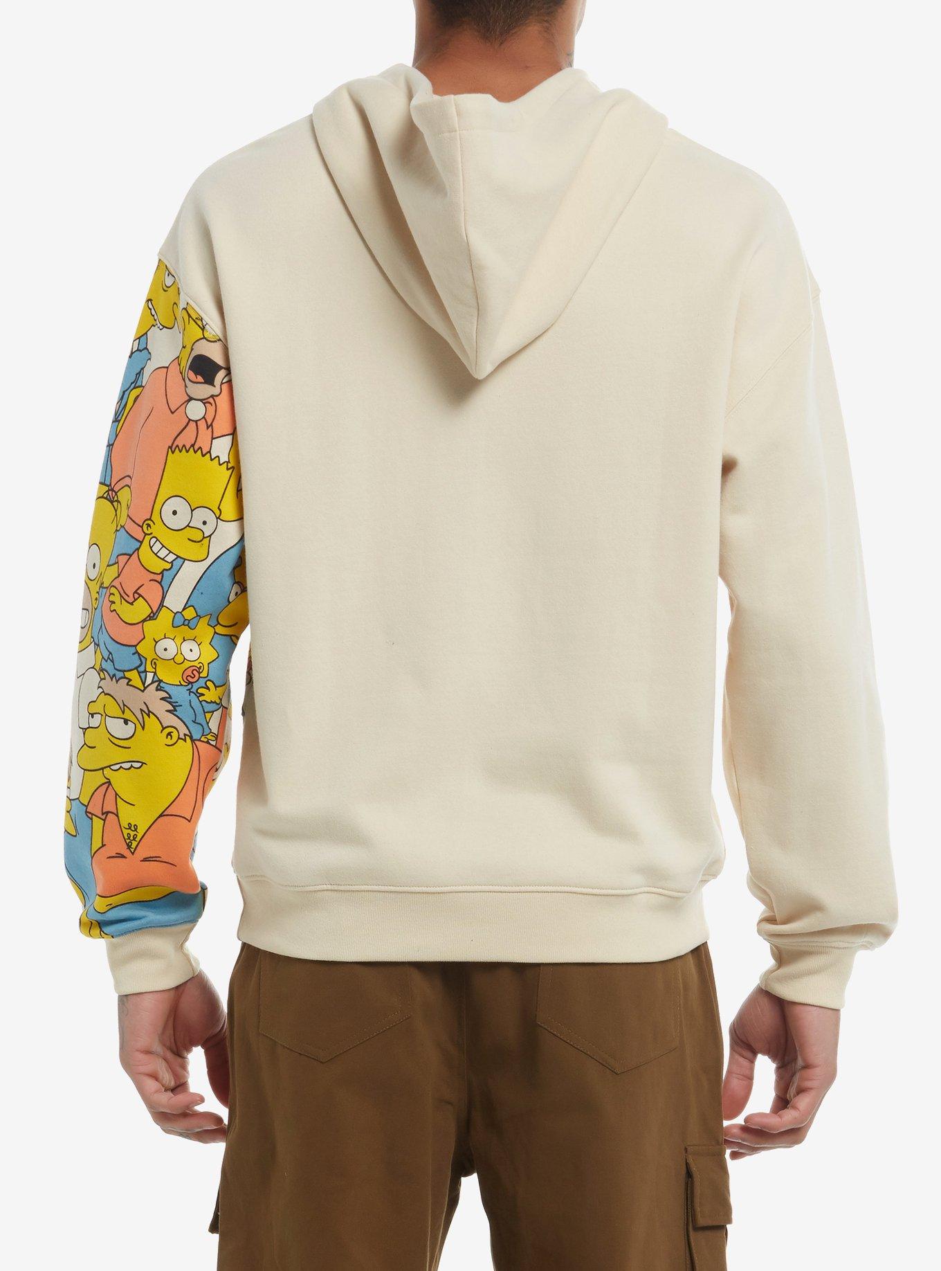 The Simpsons Characters Wave Panel Hoodie, MULTI, alternate