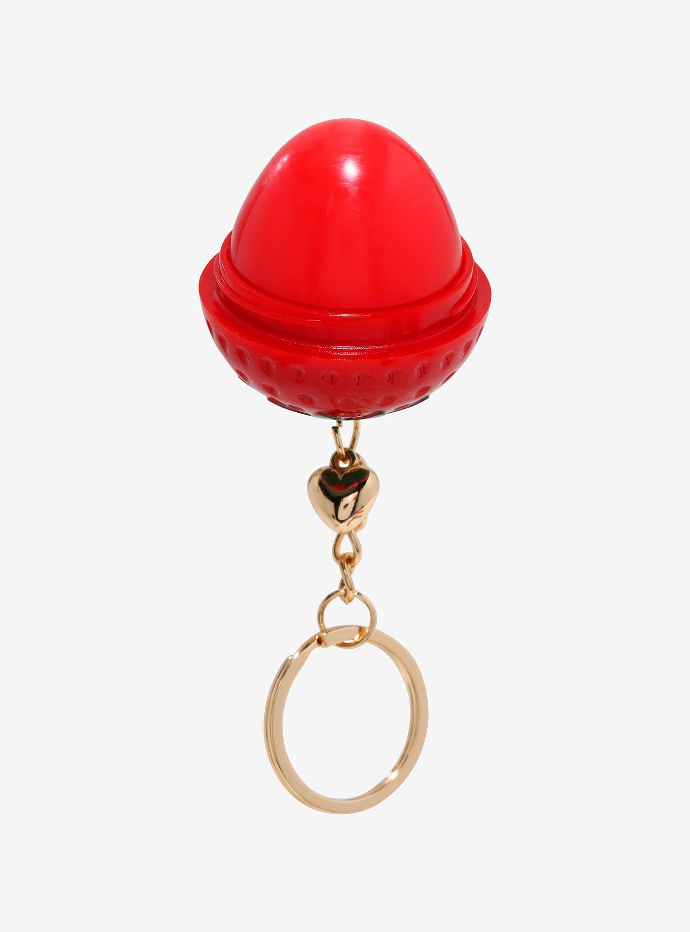 Strawberry Lip Balm Key Chain, , hi-res