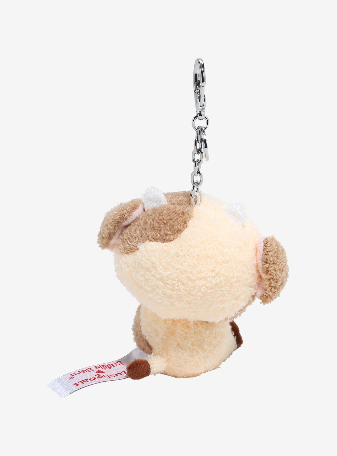 Cuddle Barn Moocha The Coffee Cow Plush Key Chain, , hi-res