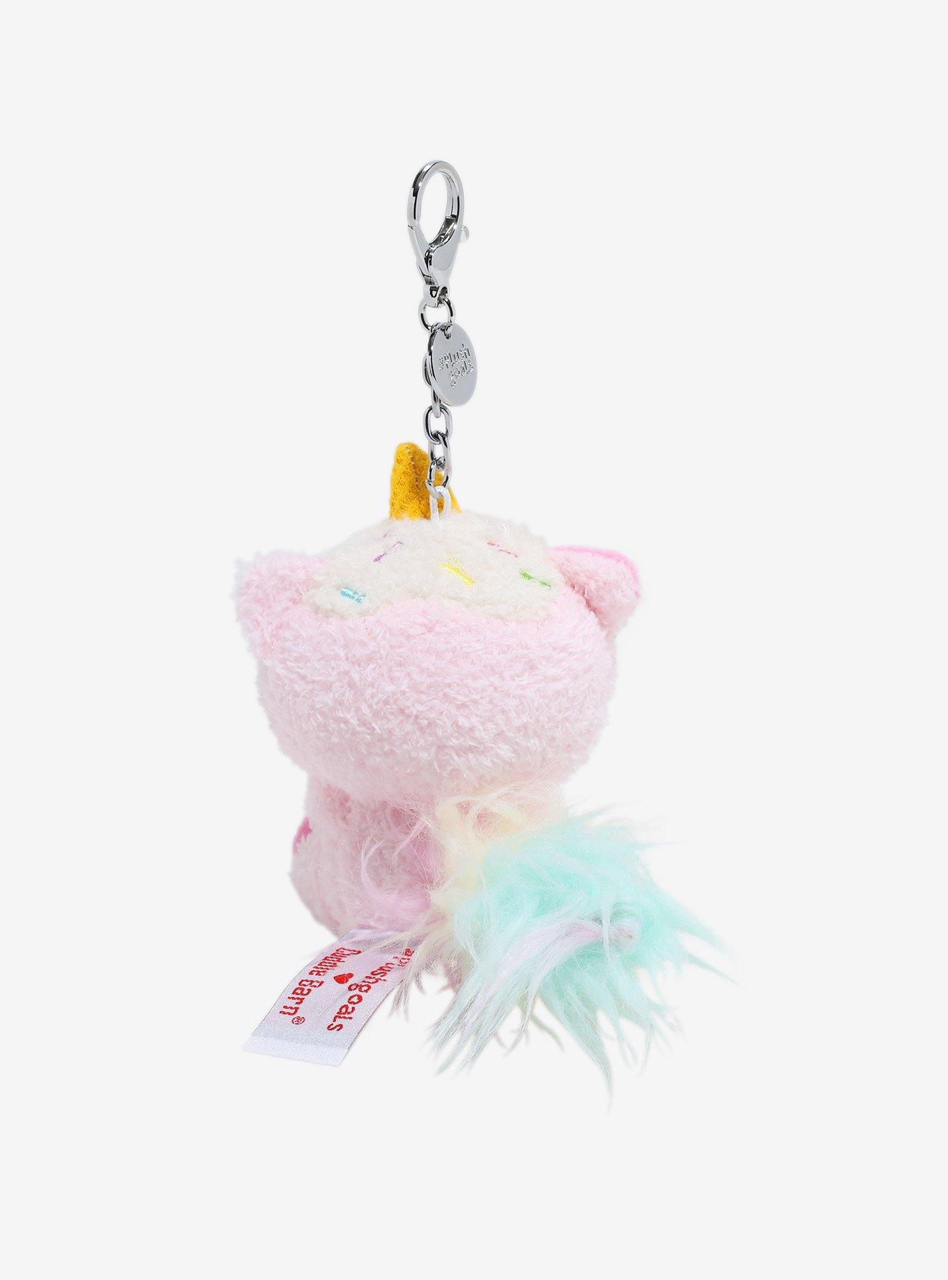 Cuddle Barn Roxy The Kawaii Raccoon Plush Key Chain, , alternate
