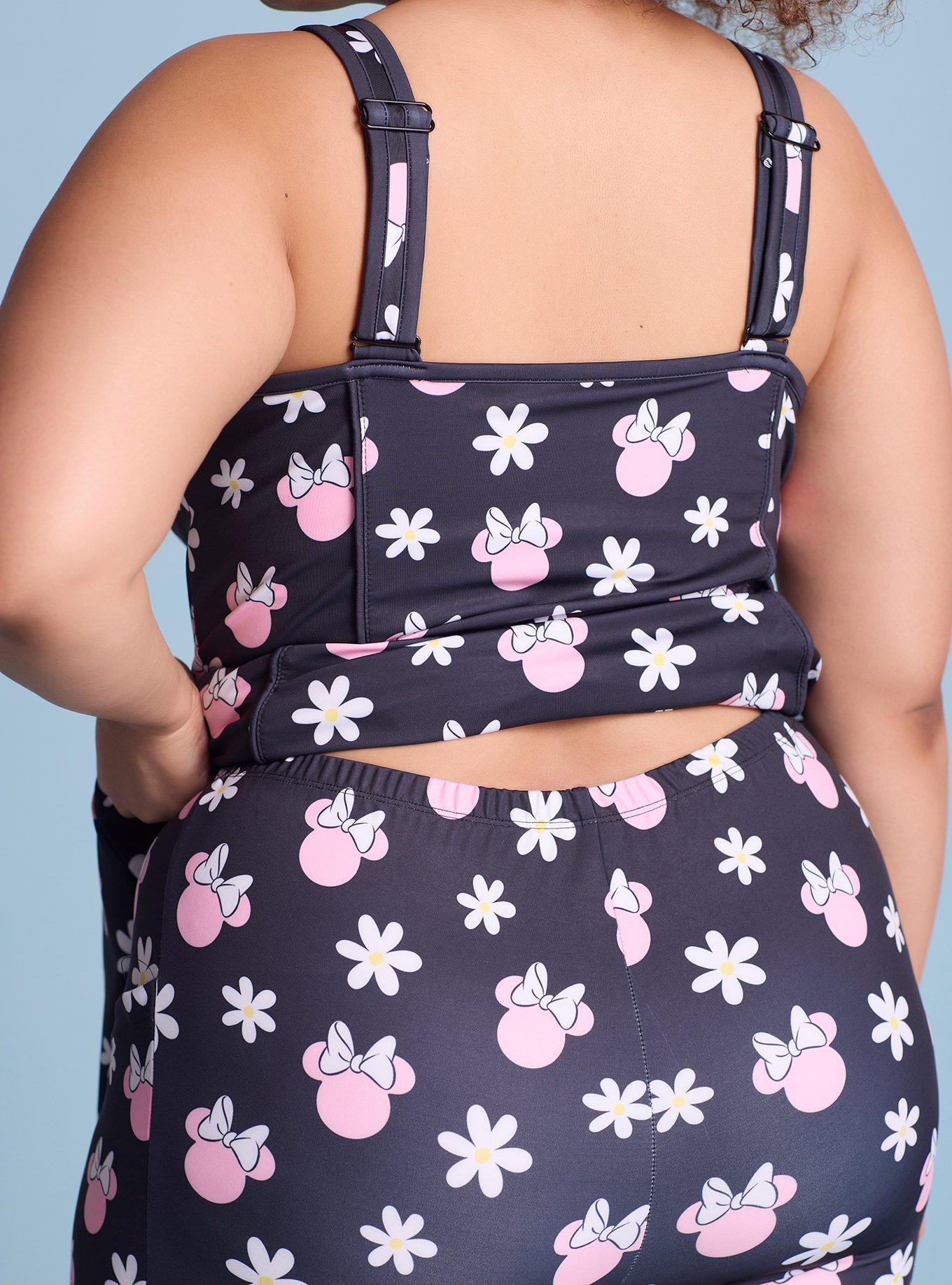 Disney Minnie Mouse Floral Allover Print Active Dress Plus Size, MULTI, alternate