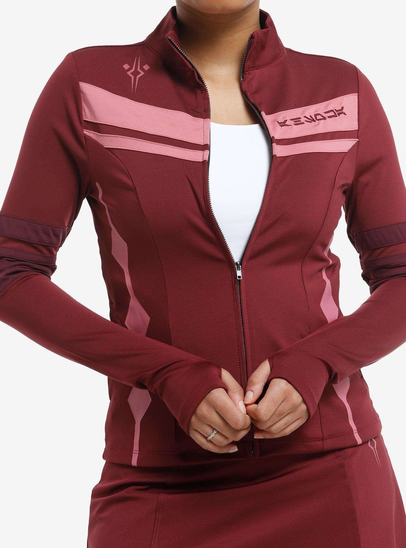 Her Universe Star Wars Ahsoka Tano Burgundy Athletic Jacket Her Universe Exclusive, , hi-res