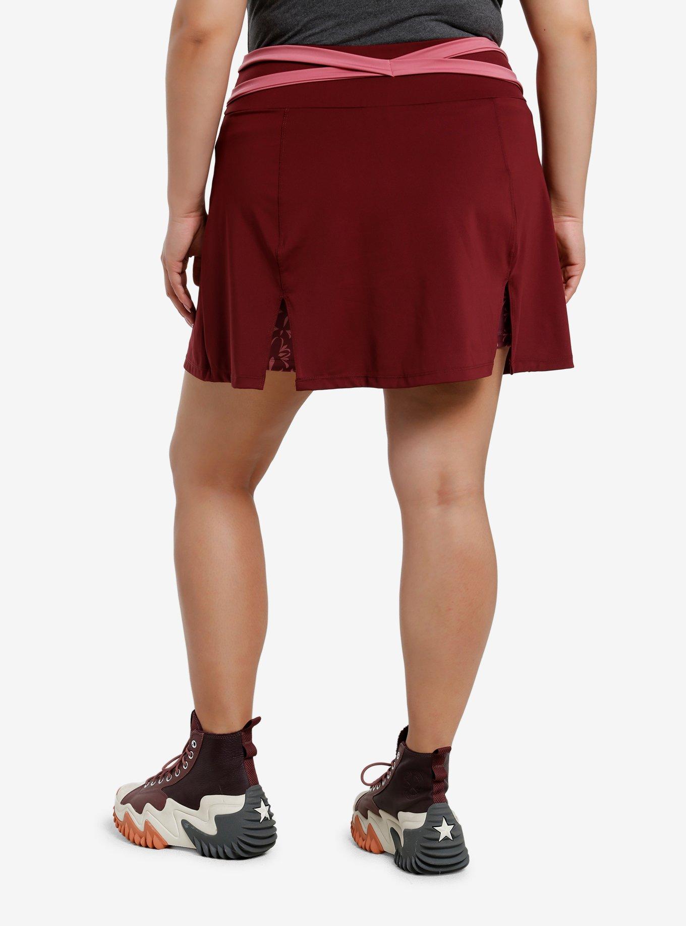 Her Universe Star Wars Ahsoka Tano Burgundy Athletic Skort Plus Size Her Universe Exclusive, , hi-res