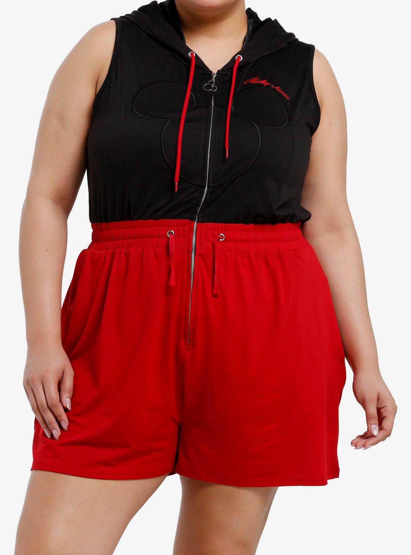 Her Universe Disney Mickey Mouse Athletic Romper Plus Size Her Universe Exclusive, , hi-res