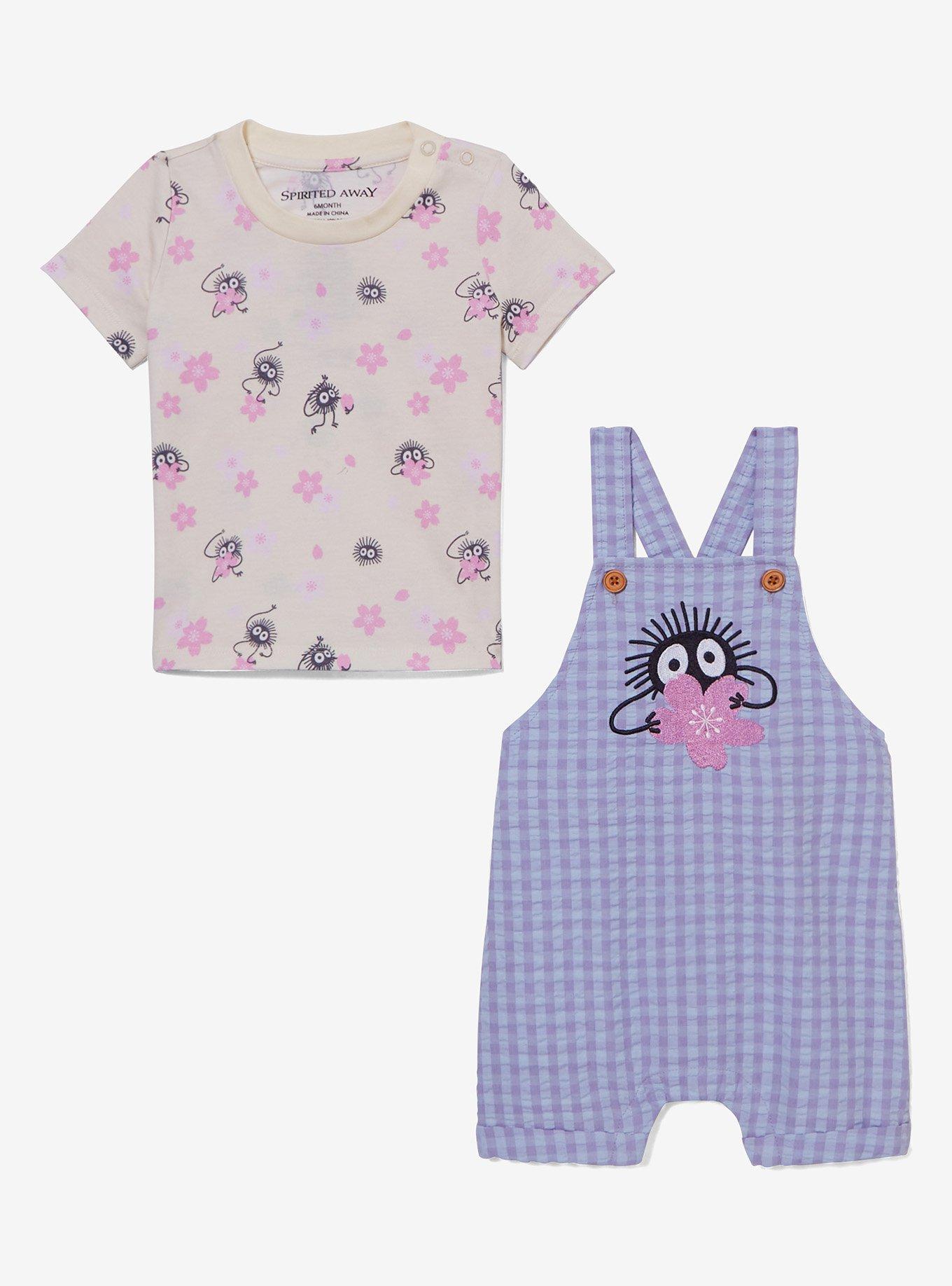 Studio Ghibli® Spirited Away Soot Sprites Cherry Blossom Infant Overall & Shirt Set