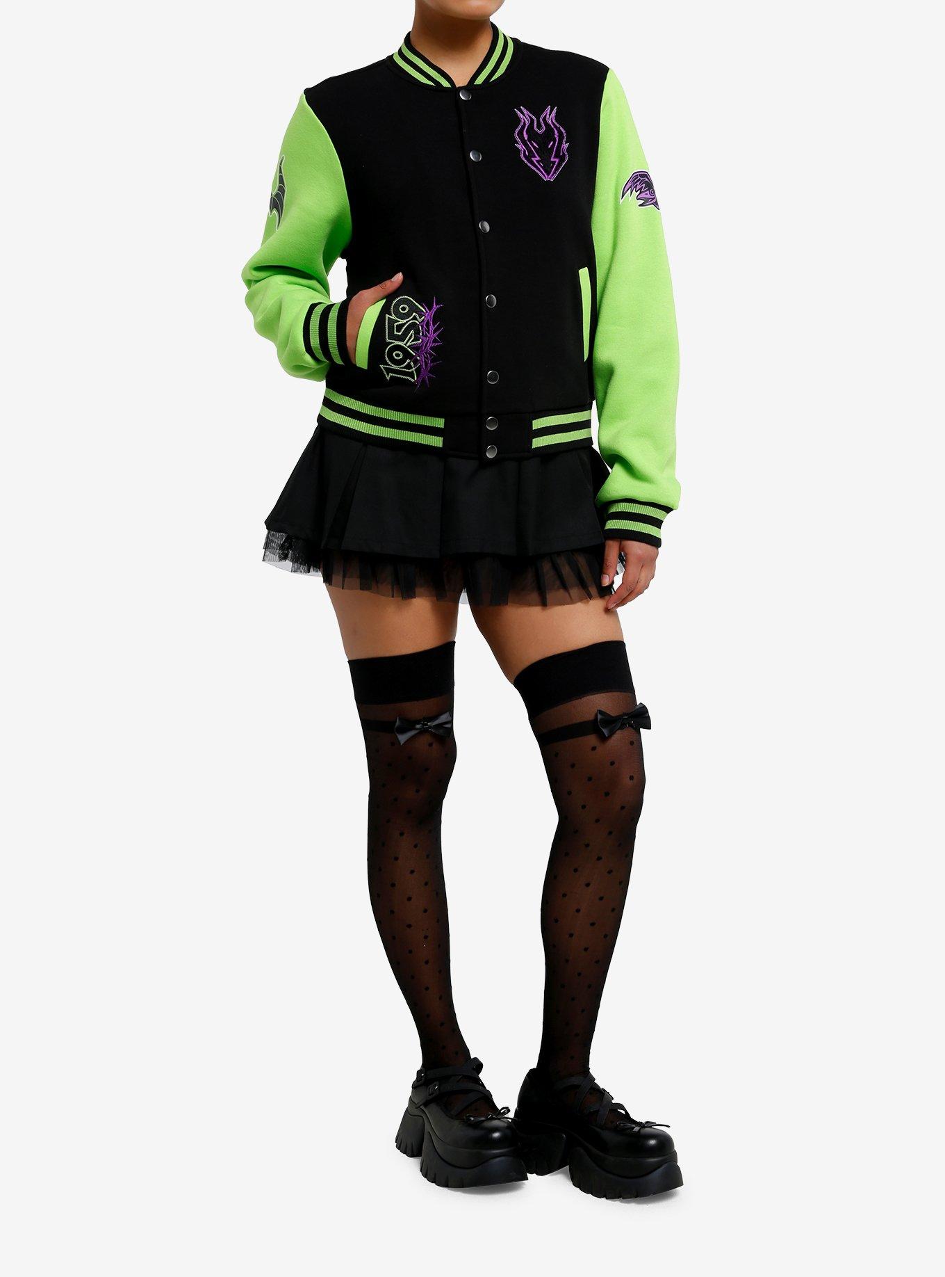 Disney Villains Maleficent Girls Varsity Jacket, MULTI, alternate