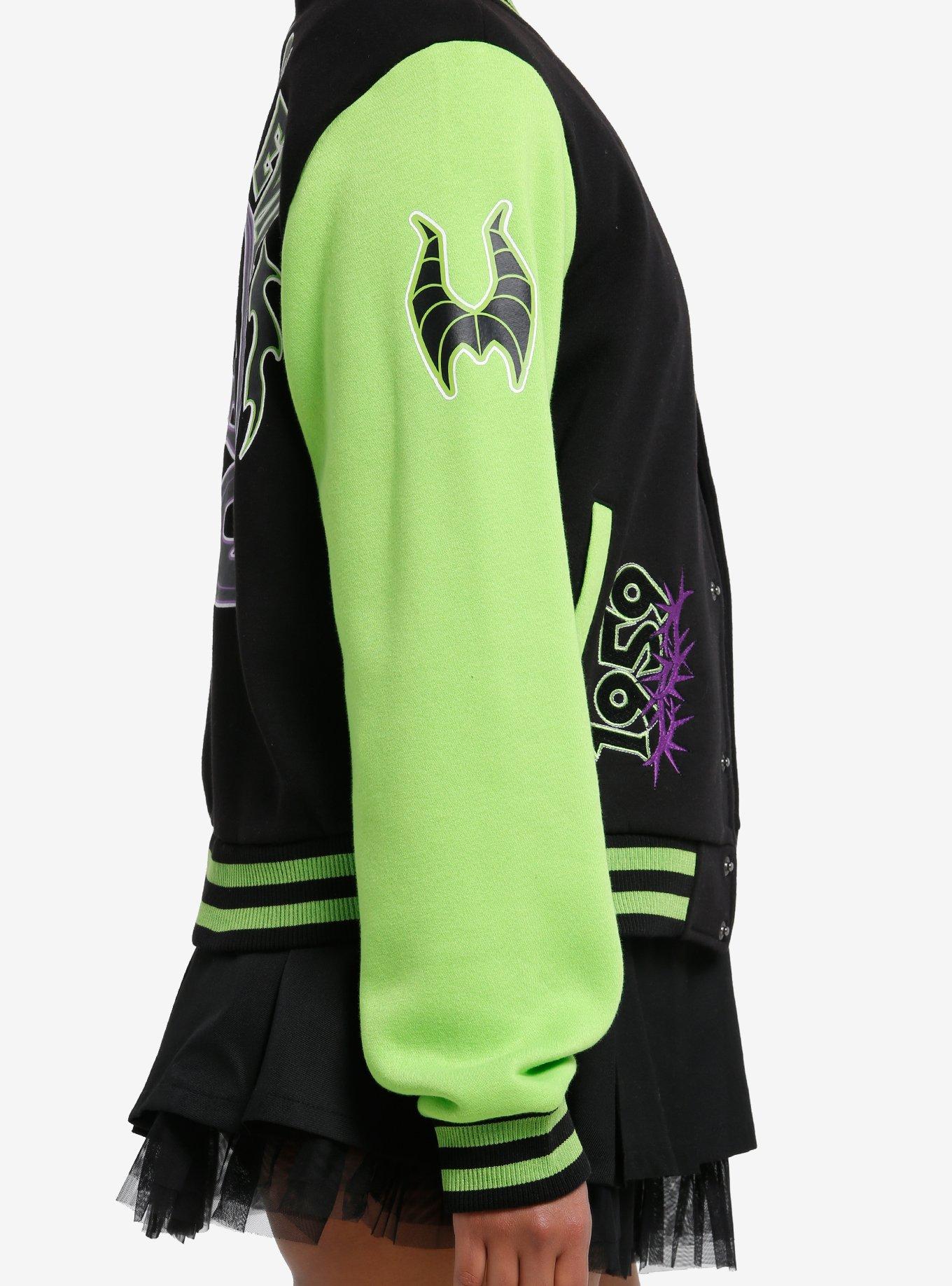 Disney Villains Maleficent Girls Varsity Jacket, MULTI, alternate