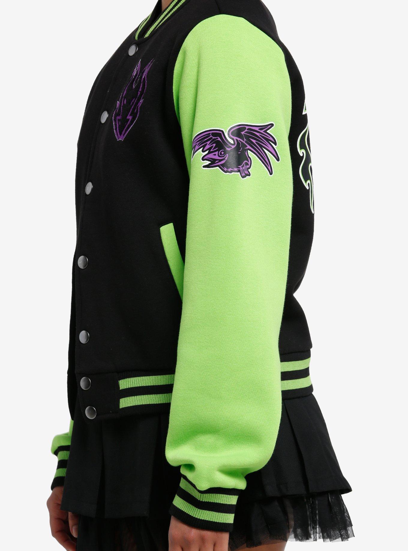 Disney Villains Maleficent Girls Varsity Jacket, MULTI, alternate
