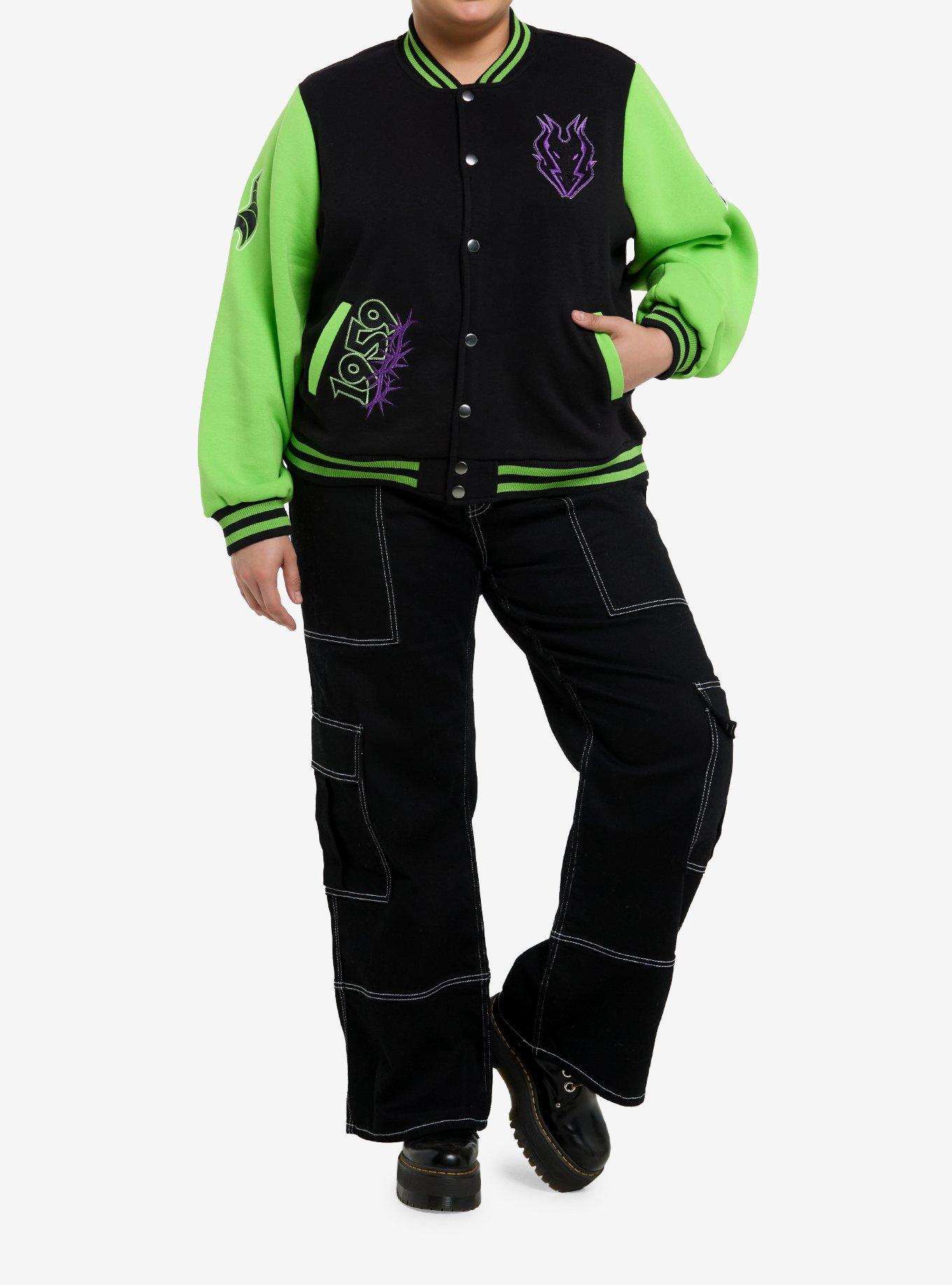 Disney Villains Maleficent Girls Varsity Jacket Plus Size, MULTI, alternate