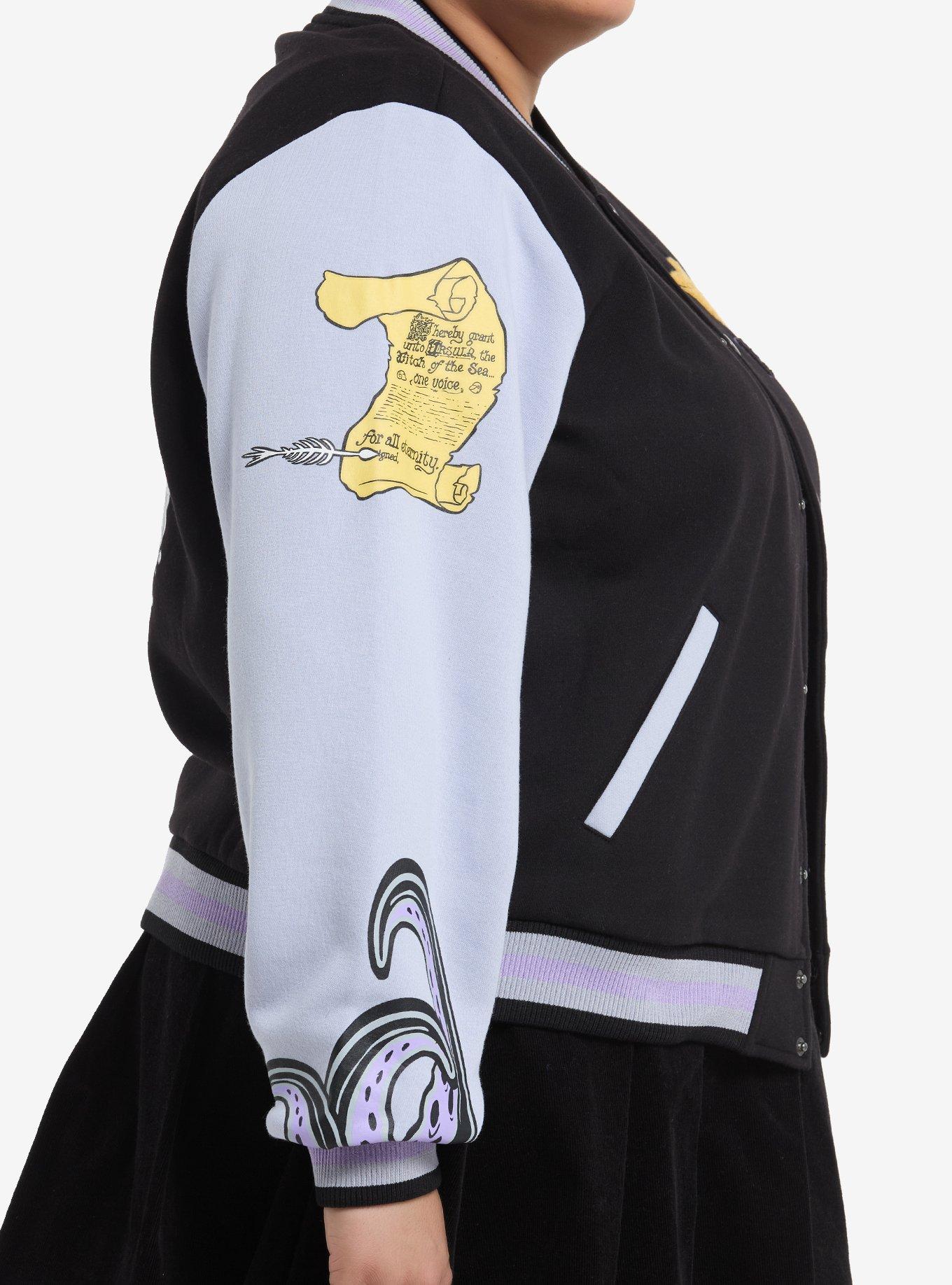 Disney The Little Mermaid Ursula Girls Varsity Jacket Plus Size, MULTI, alternate