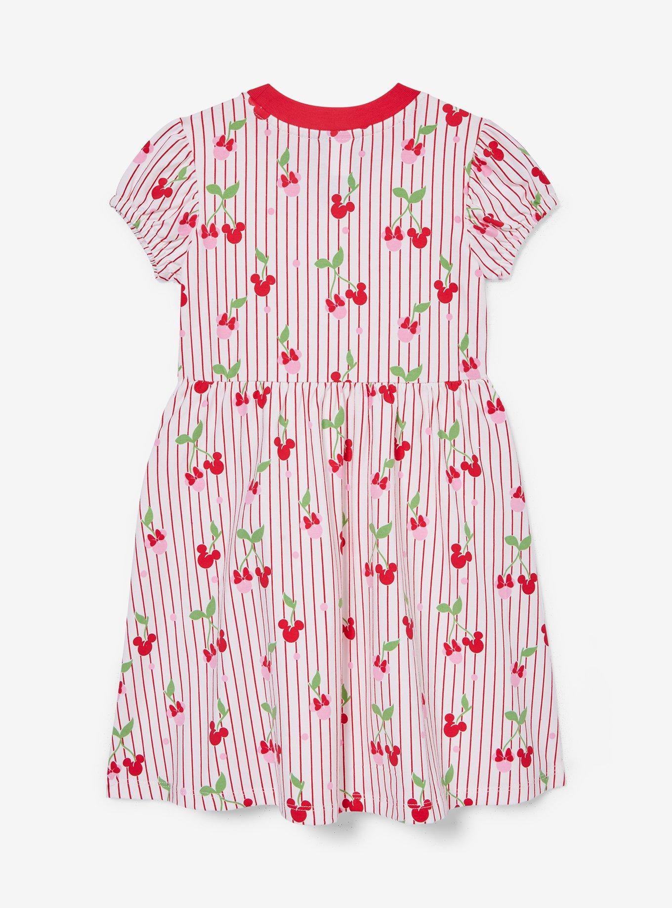 Disney Mickey & Minnie Cherry Silhouette Toddler Dress — BoxLunch Exclusive, , hi-res