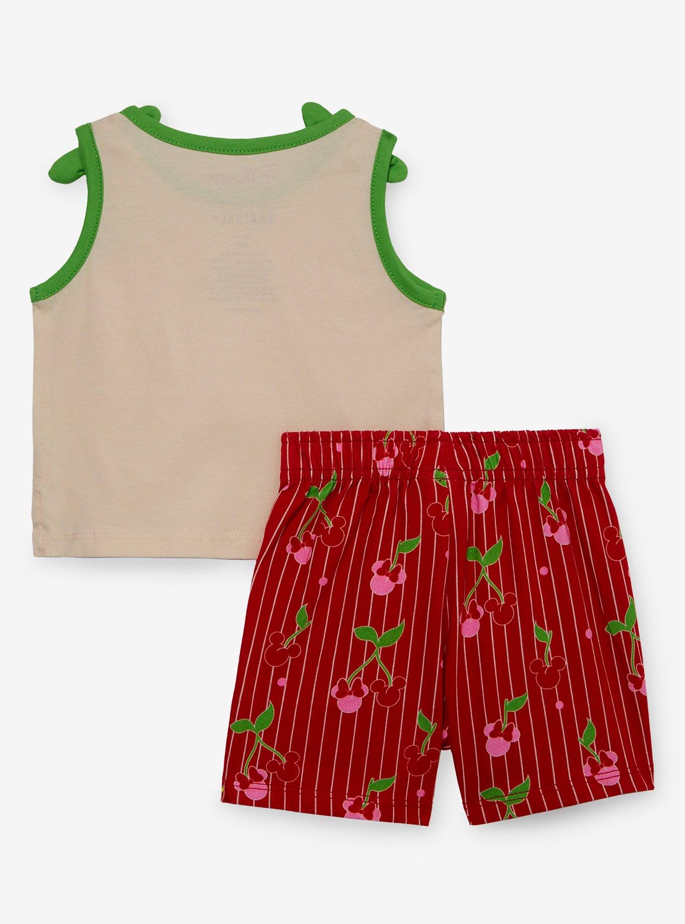 Disney Mickey & Minnie Mouse Cherries Infant Tank Top & Shorts Set - BoxLunch Exclusive, , hi-res