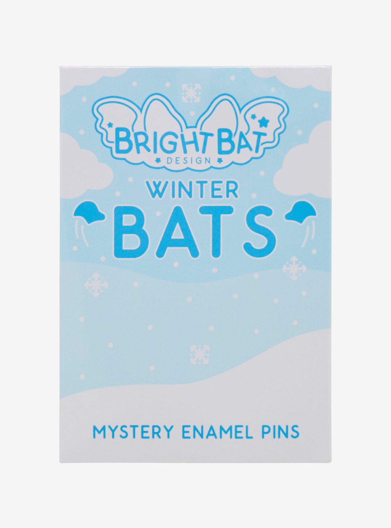 Bright Bat Design Winter Bats Blind Bag Enamel Pin, , hi-res