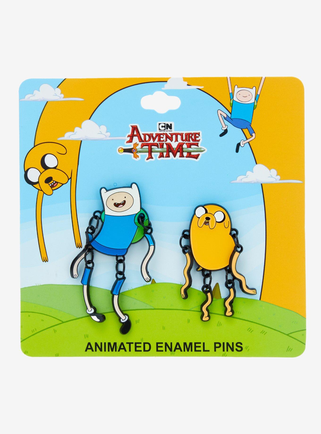 Adventure Time Jake & Finn Wiggle Enamel Pin Set, , hi-res