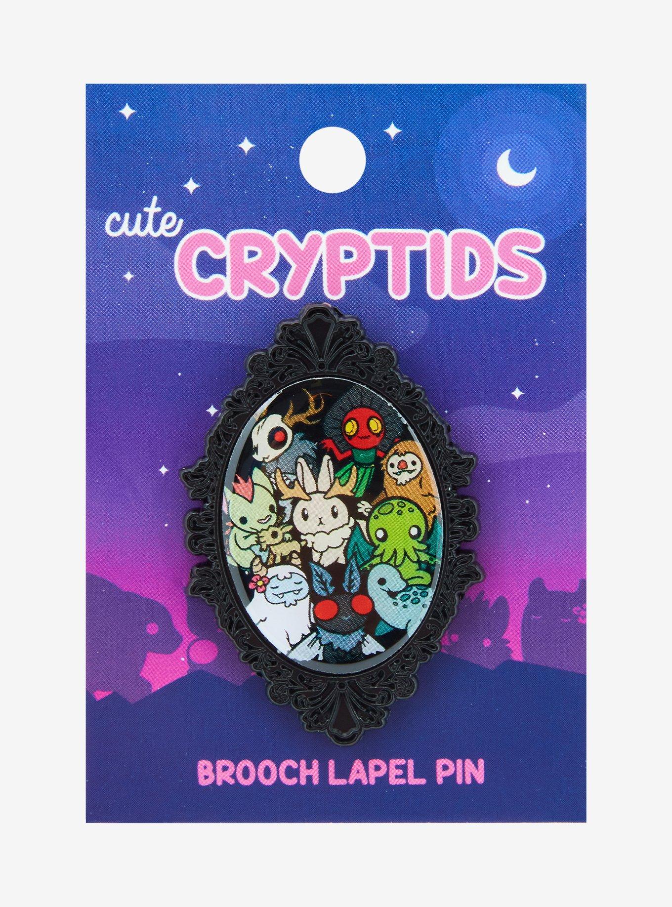 Cute Cryptids Cameo Enamel Pin, , alternate