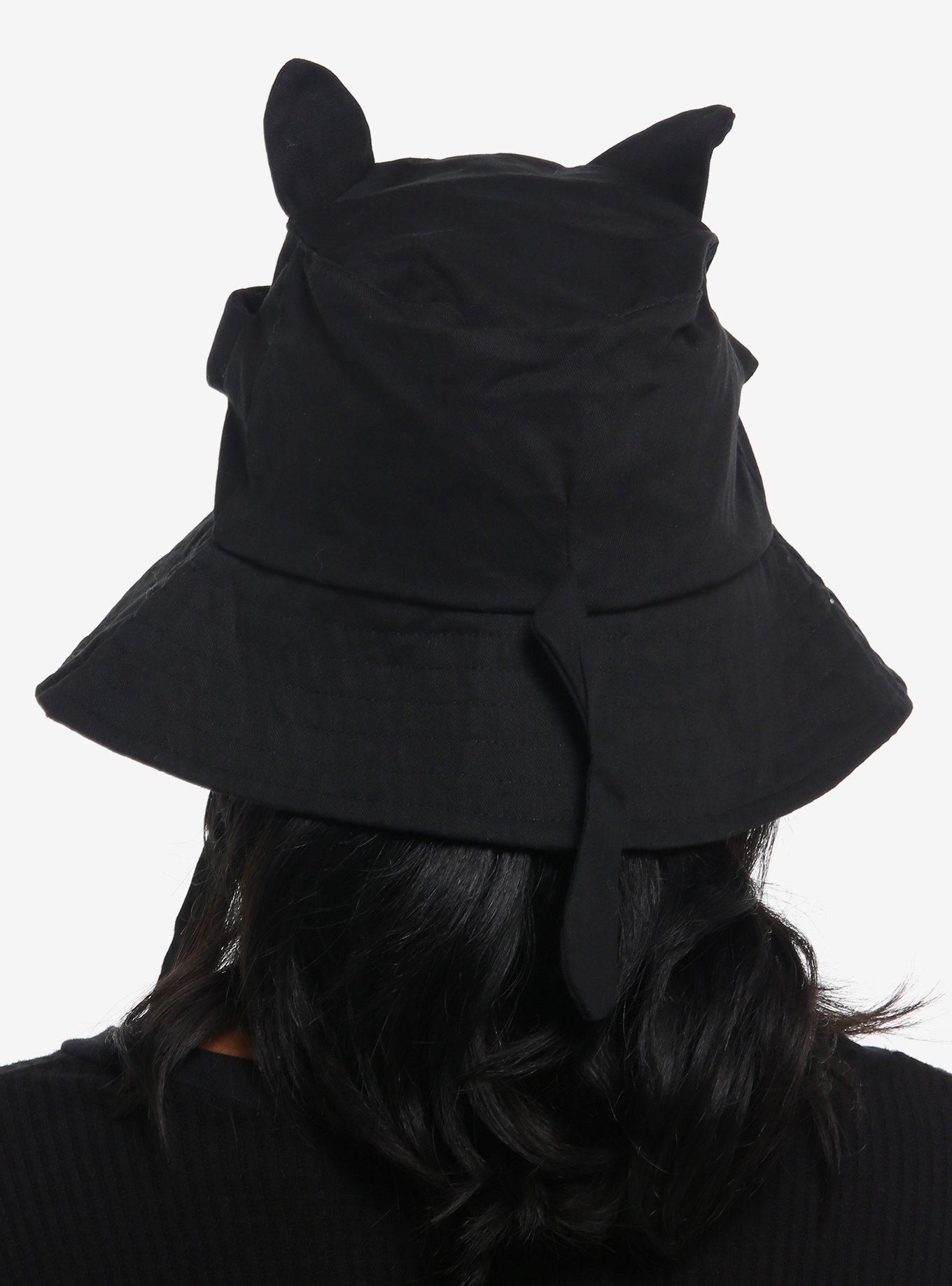 Black Cat Bucket Hat With Moveable Paws, , hi-res