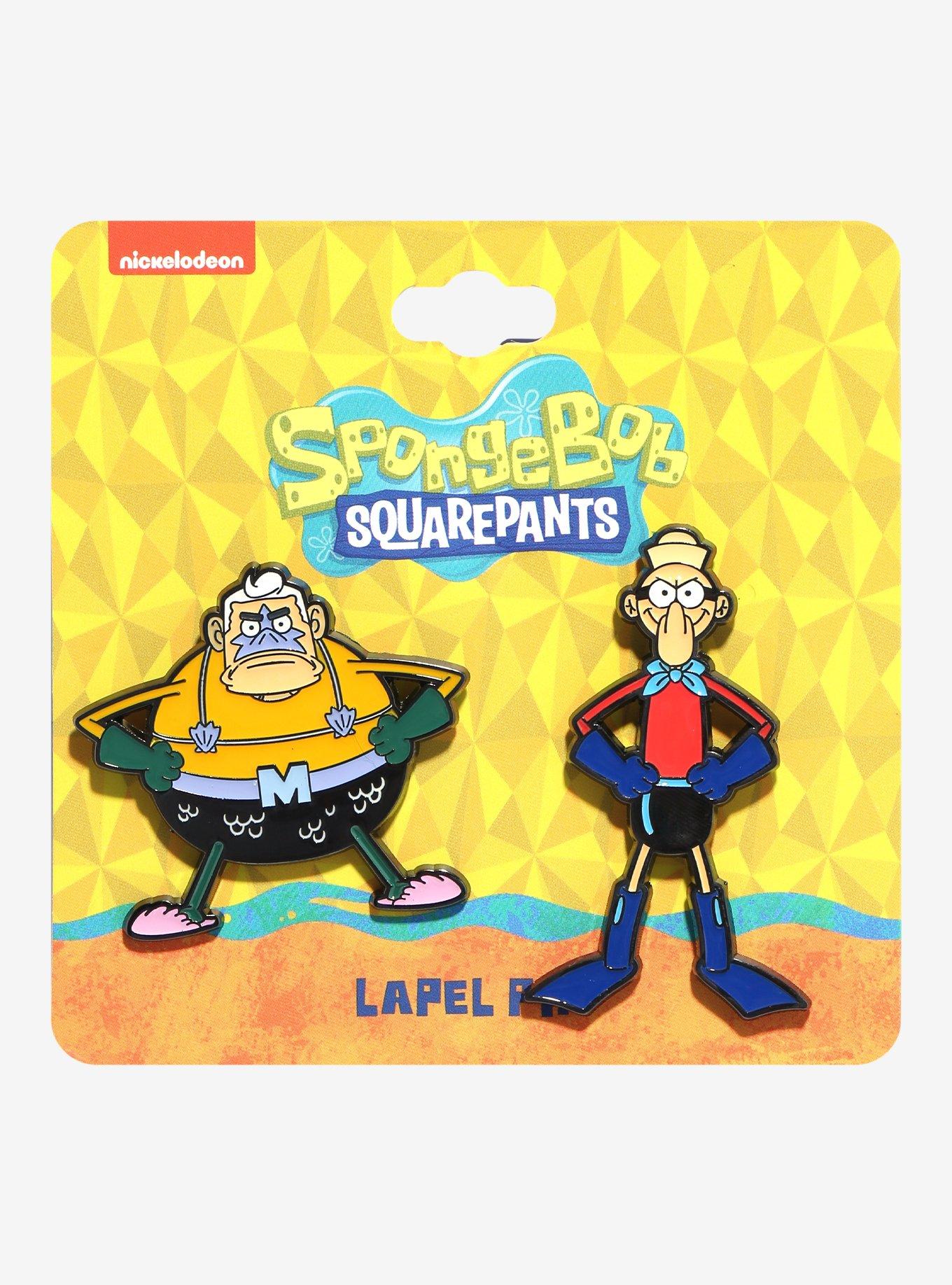 SpongeBob SquarePants Mermaid Man & Barnacle Boy Enamel Pin Set, , hi-res