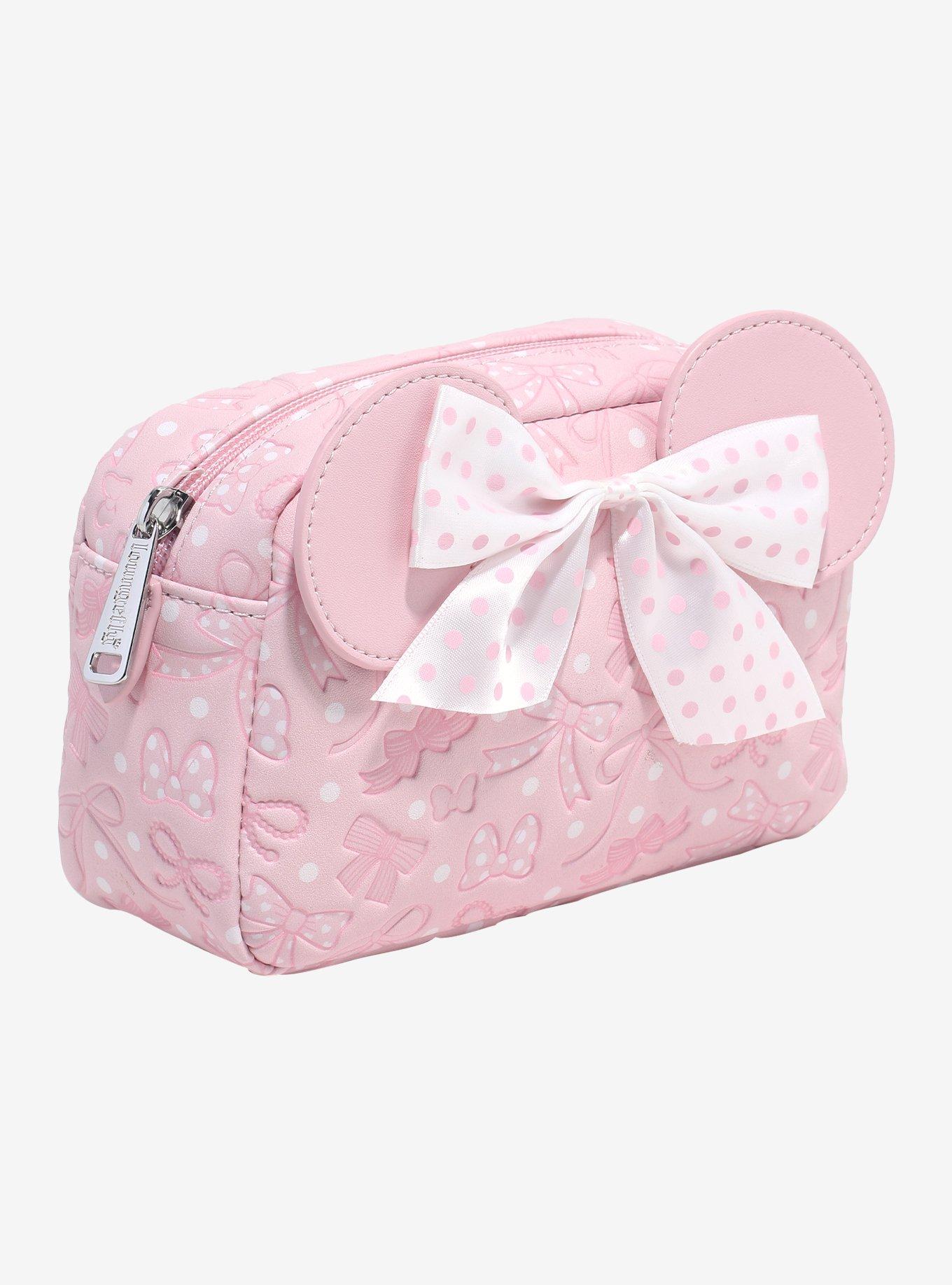 Loungefly Disney Minnie Mouse Bow Ears Cosmetic Bag - BoxLunch Exclusive