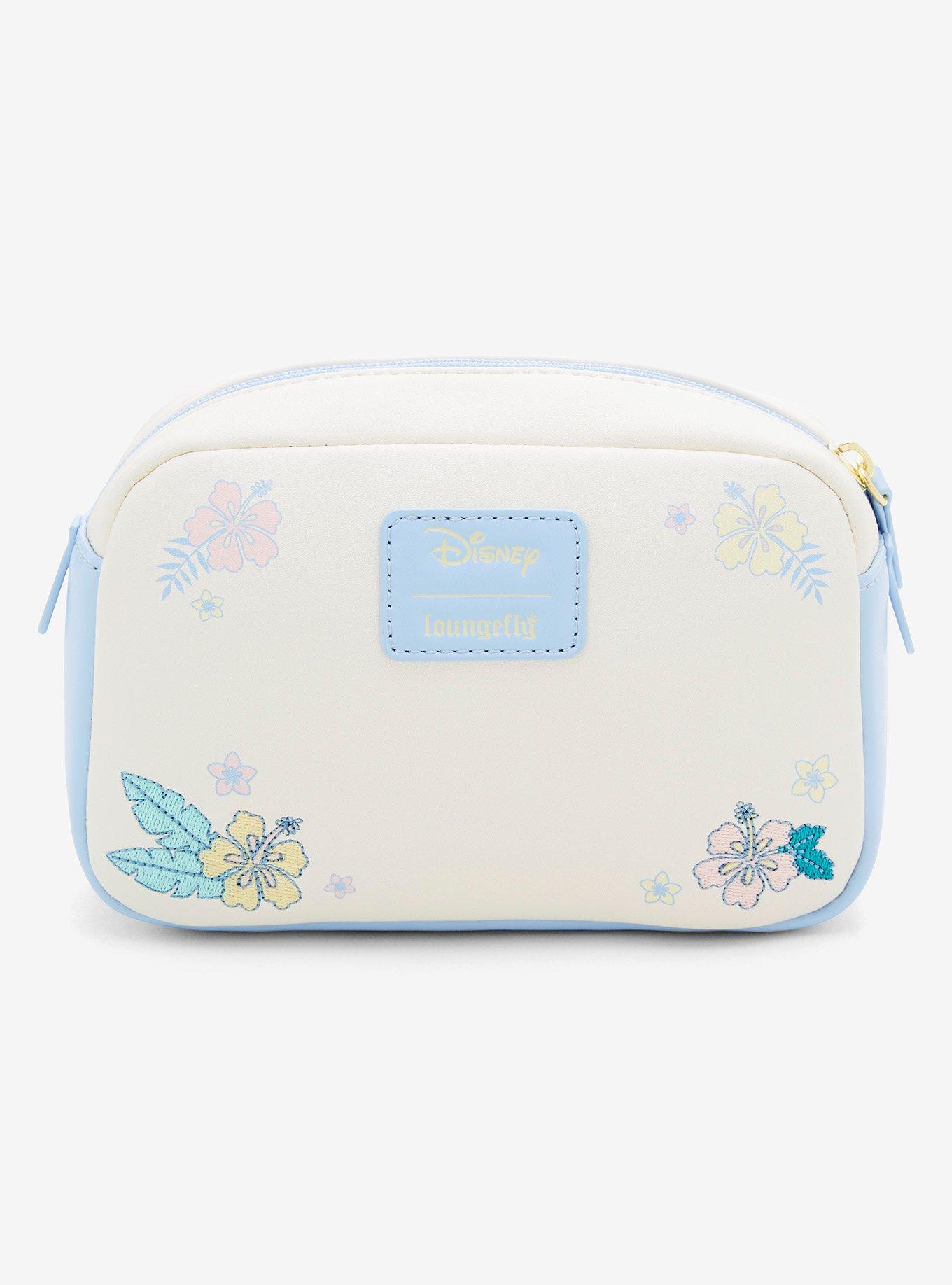 Loungefly Disney Lilo & Stitch Floral Scrump & Stitch Cosmetic Bag