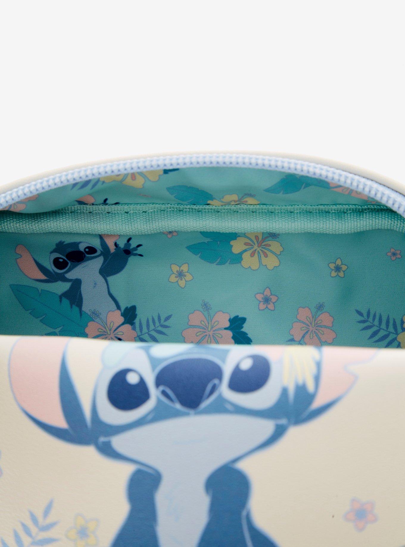 Loungefly Disney Lilo & Stitch Floral Scrump & Stitch Cosmetic Bag