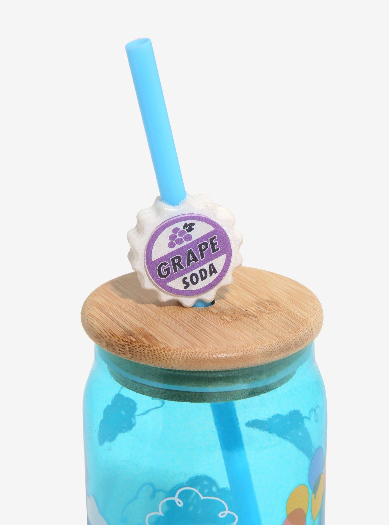 Disney Pixar Up Floating House Glass Tumbler with Straw Charm, , alternate
