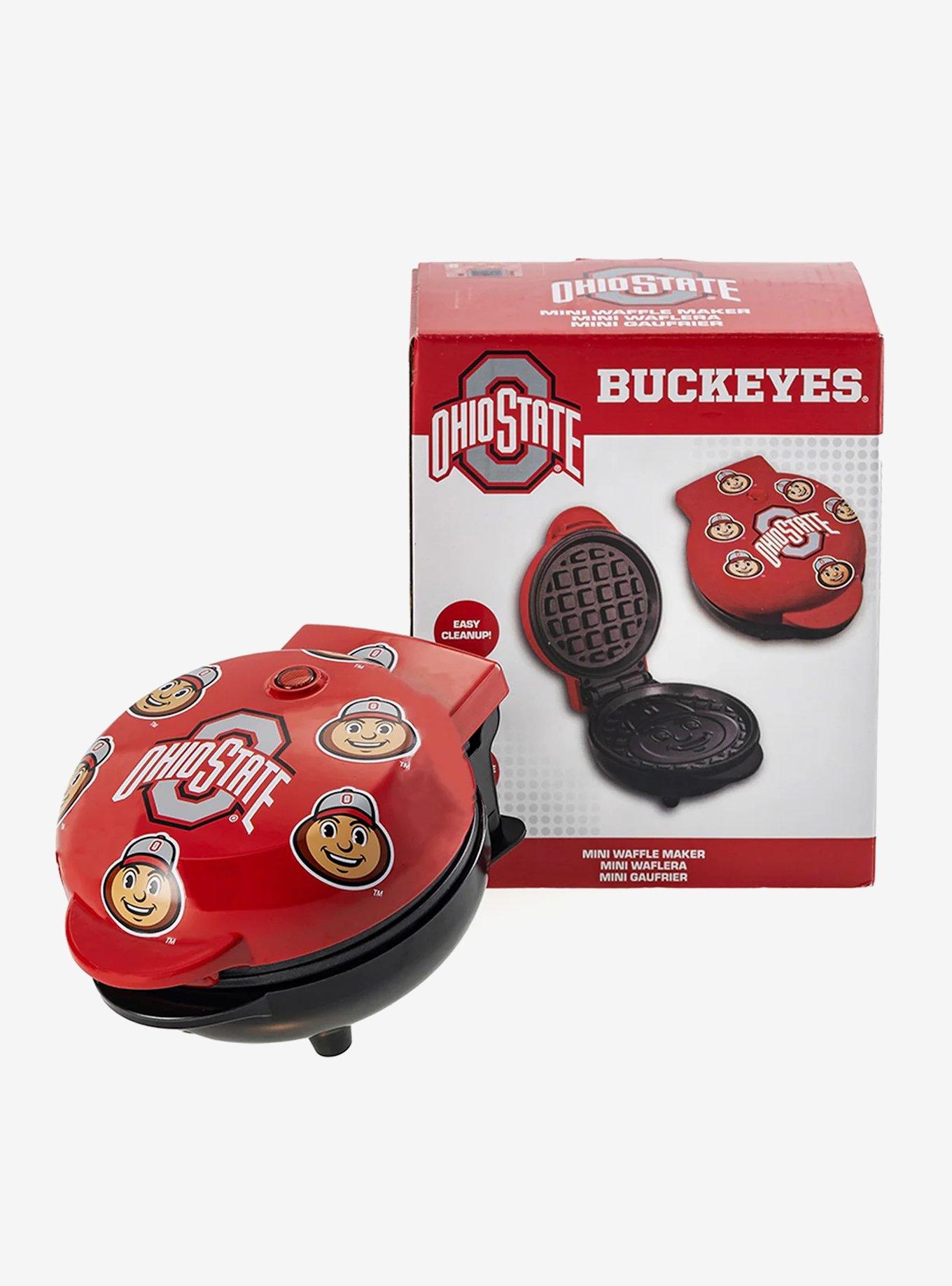 NCAA Ohio State University Buckeyes Brutus Buckeye Mini Waffle Maker, , alternate