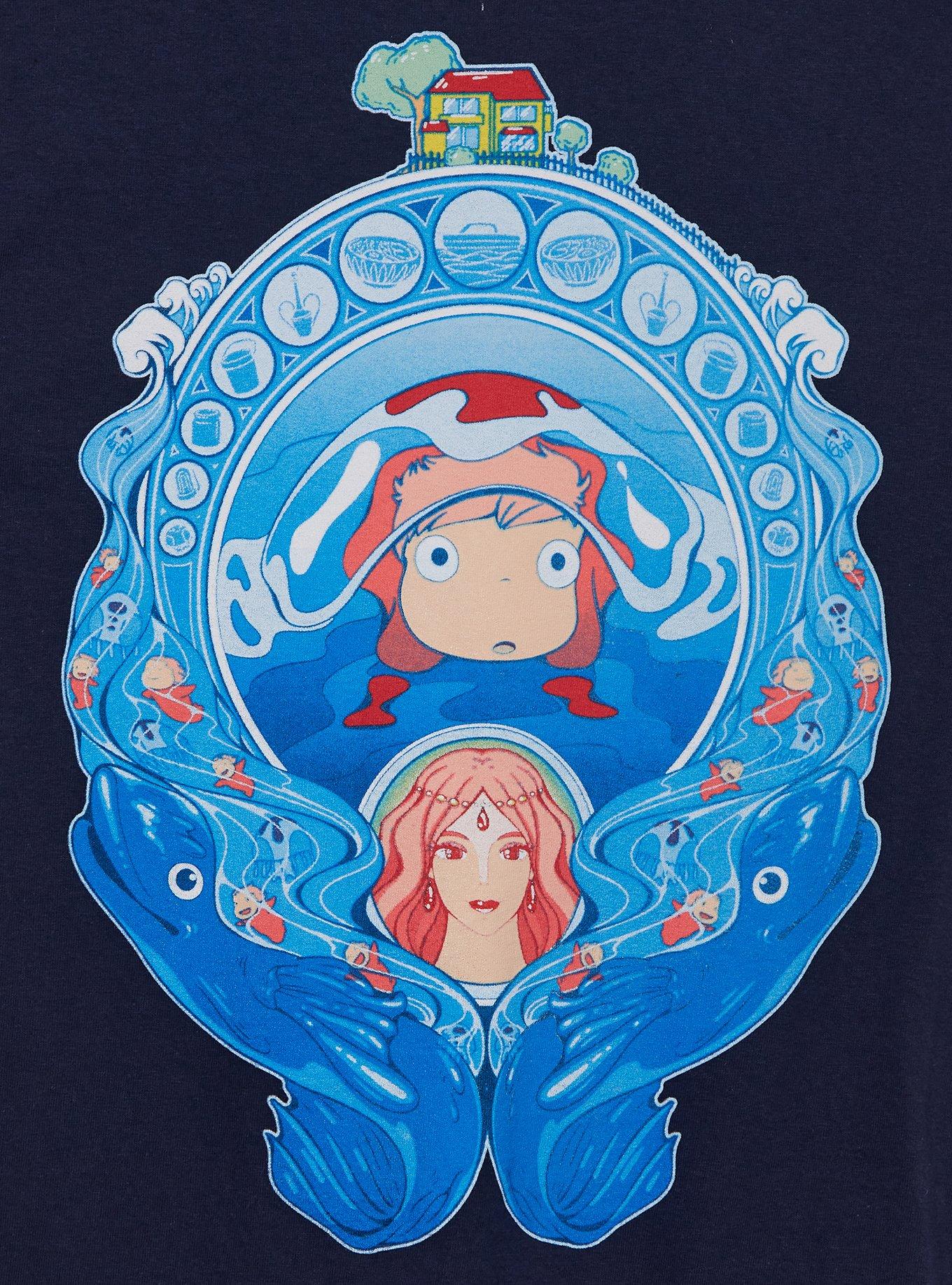 Studio Ghibli Ponyo Scenic Portrait Women's T-Shirt, , hi-res
