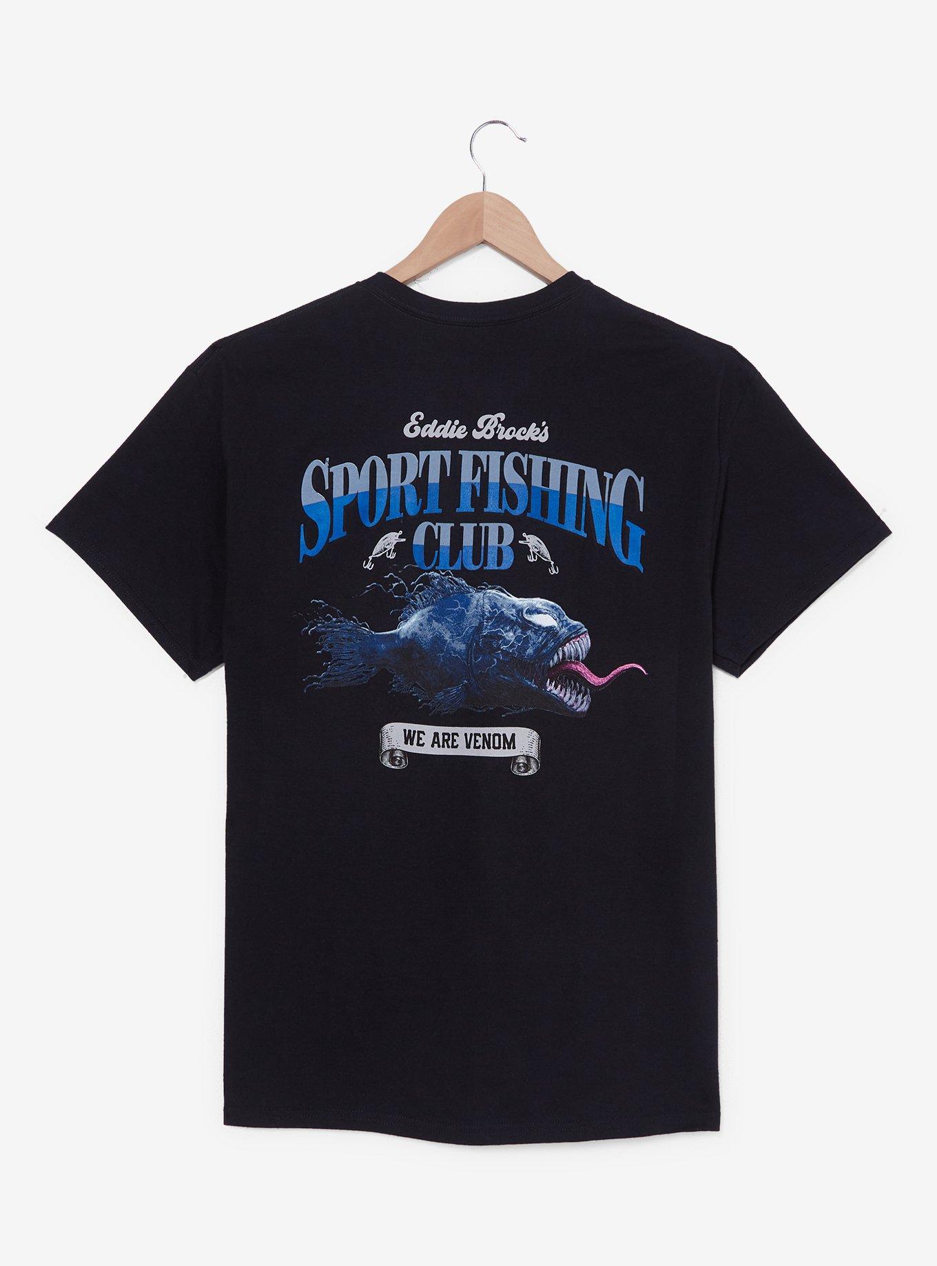Venom Eddie's Sport Fishing Club T-Shirt - BoxLunch Exclusive, BLACK, alternate