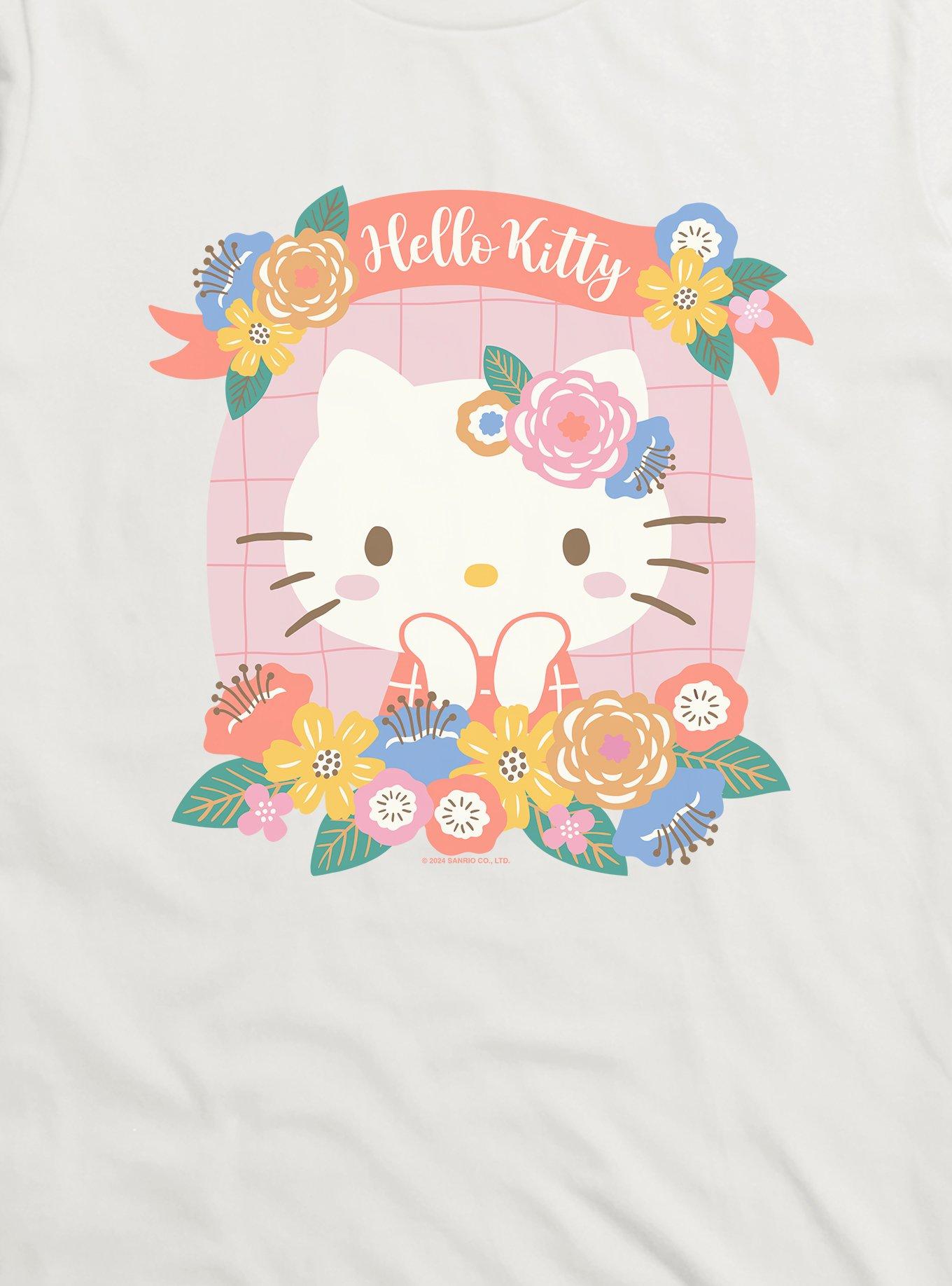 Hello Kitty Floral Frame T-Shirt, , hi-res