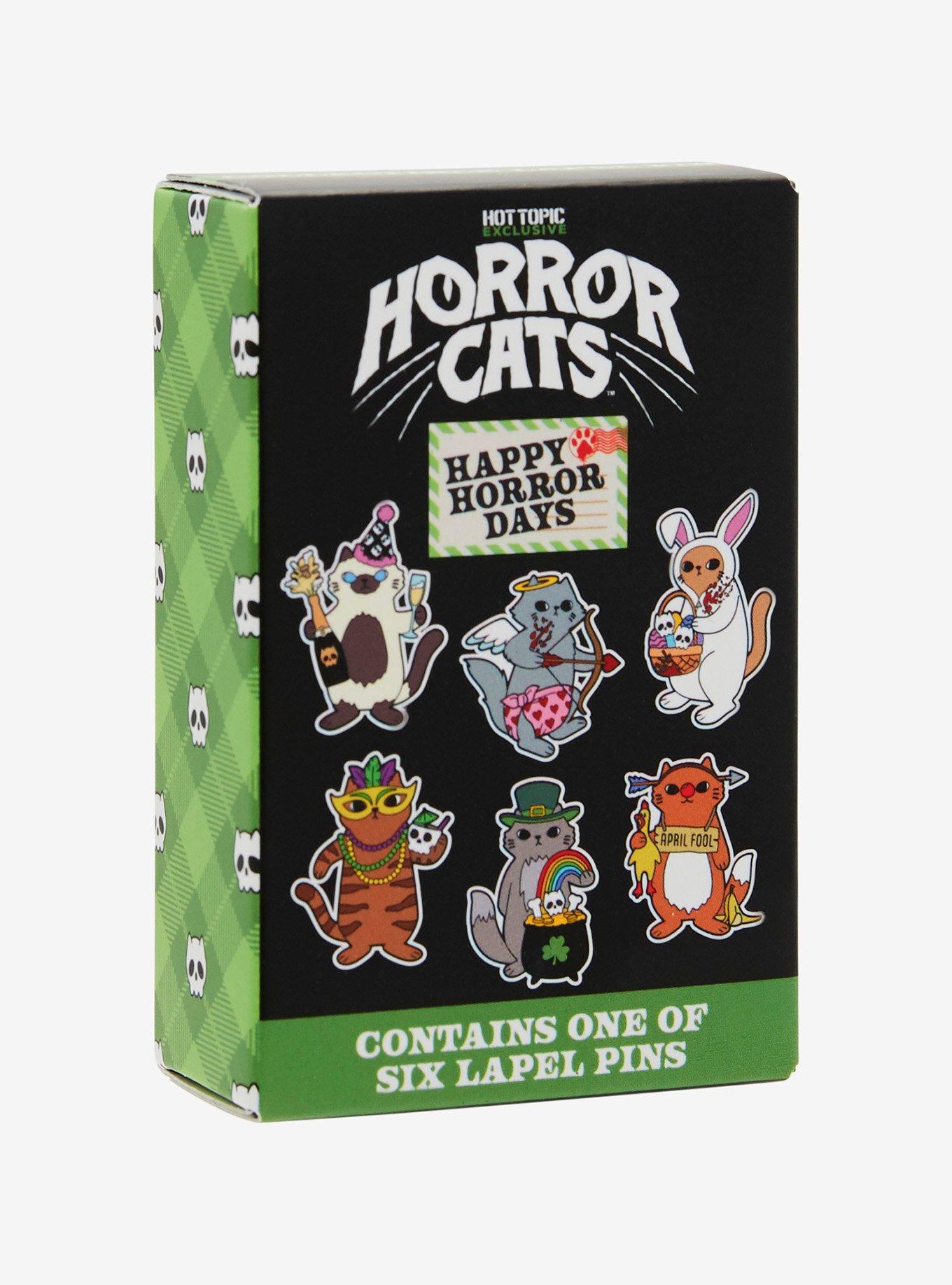 Horror Cats Holidays Blind Bag Enamel Pin, , hi-res