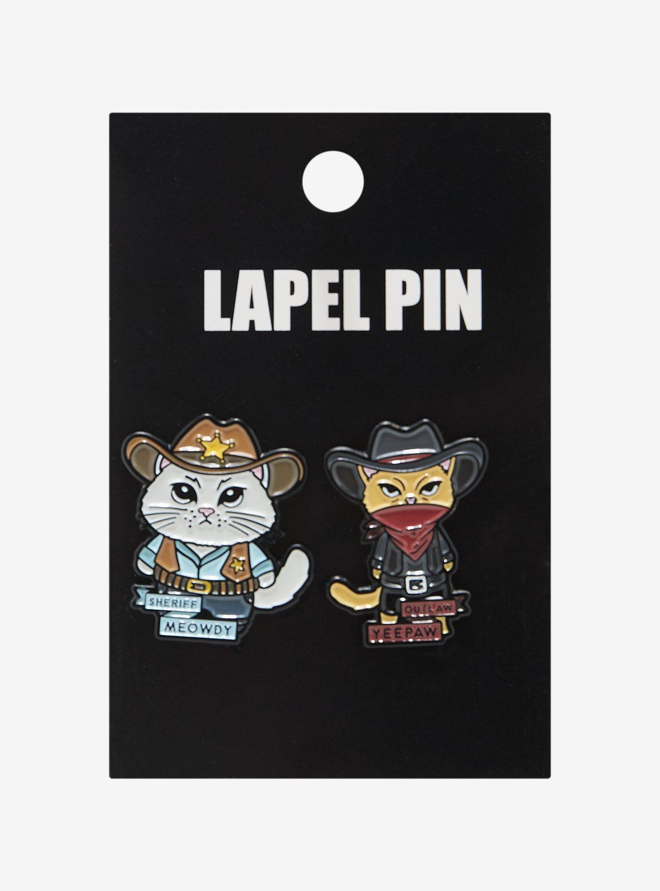 Cat Wild West Enamel Pin Set, , hi-res