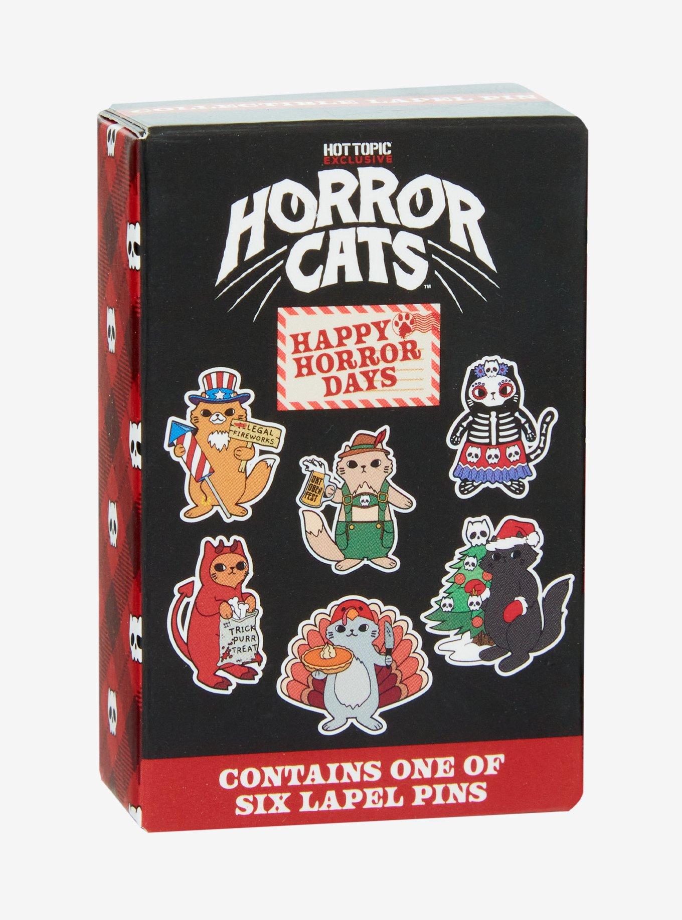 Horror Cats Holidays Blind Bag Enamel Pin, , hi-res