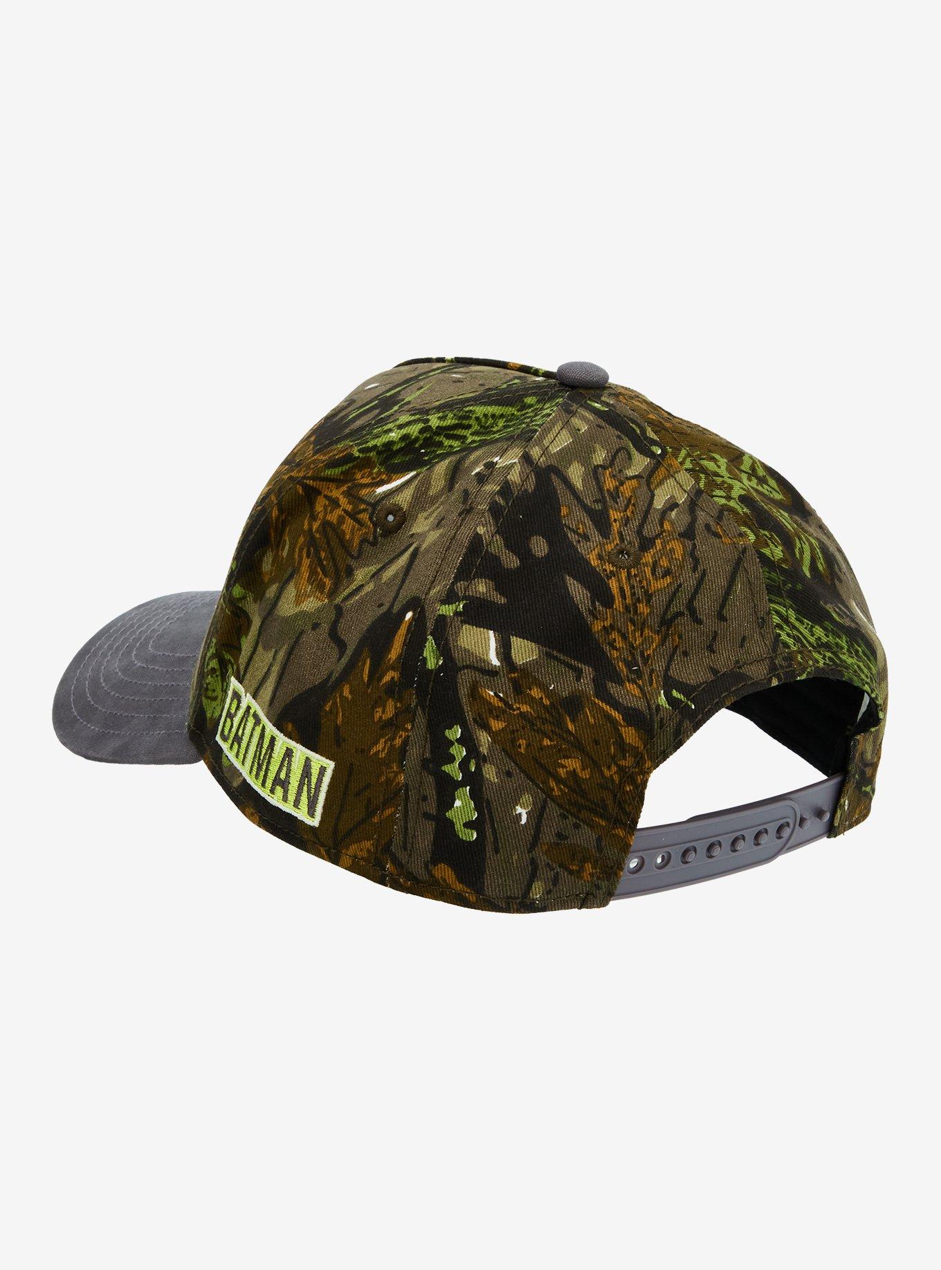 DC Comics Batman Camouflage Logo Snapback Hat, , alternate