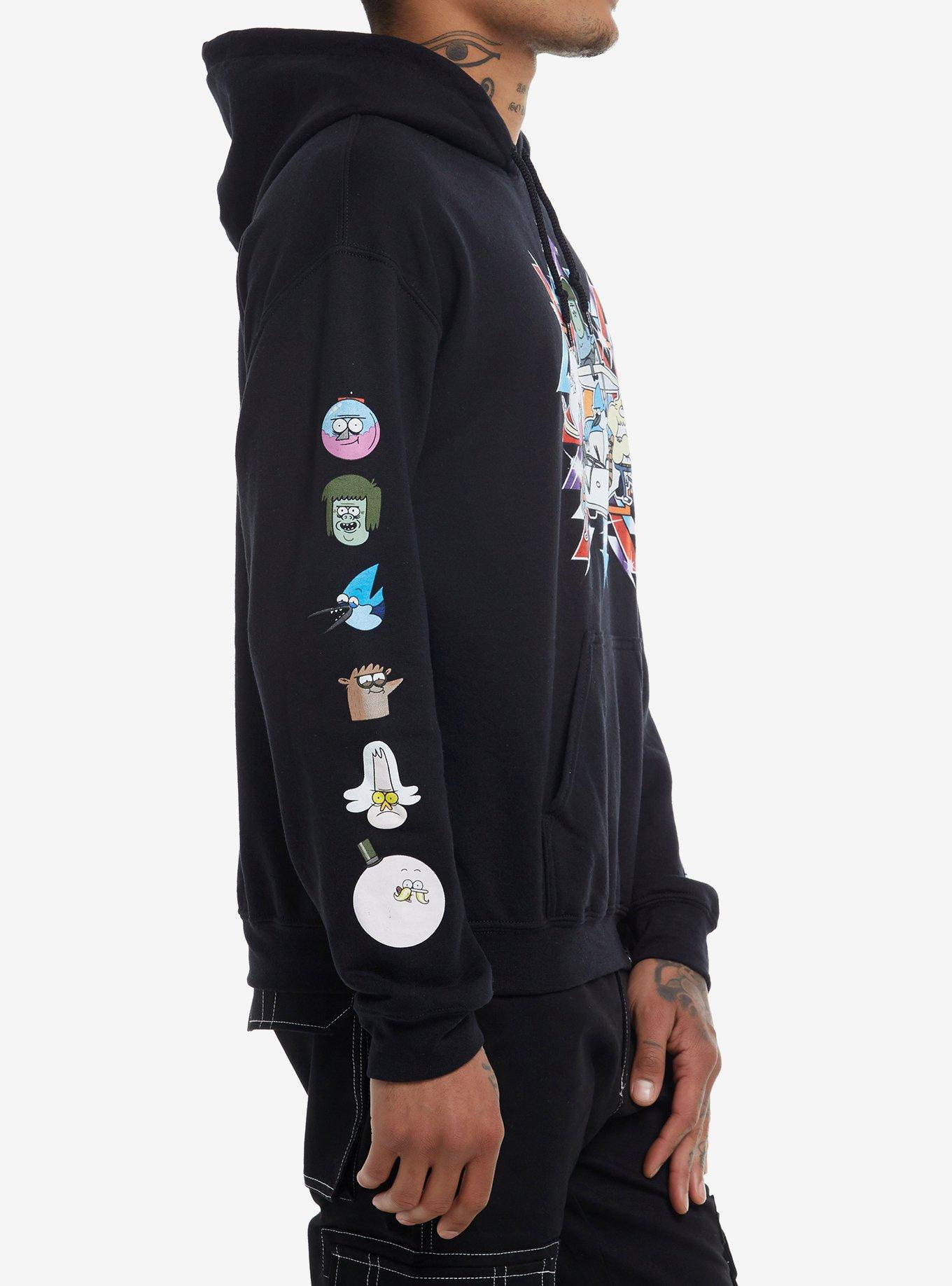 Regular Show Golf Cart Characters Hoodie, MULTI, alternate