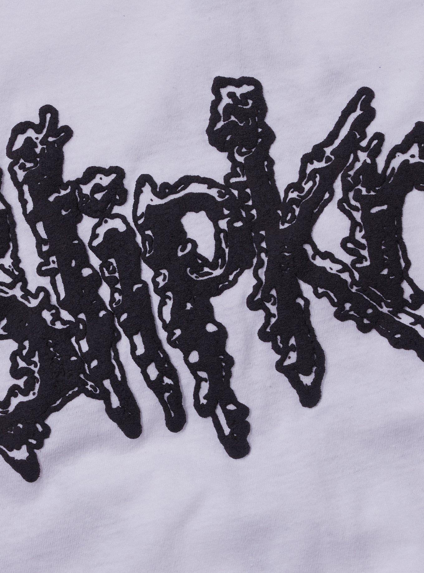 Slipknot Logo Puff Paint T-Shirt, BRIGHT WHITE, alternate