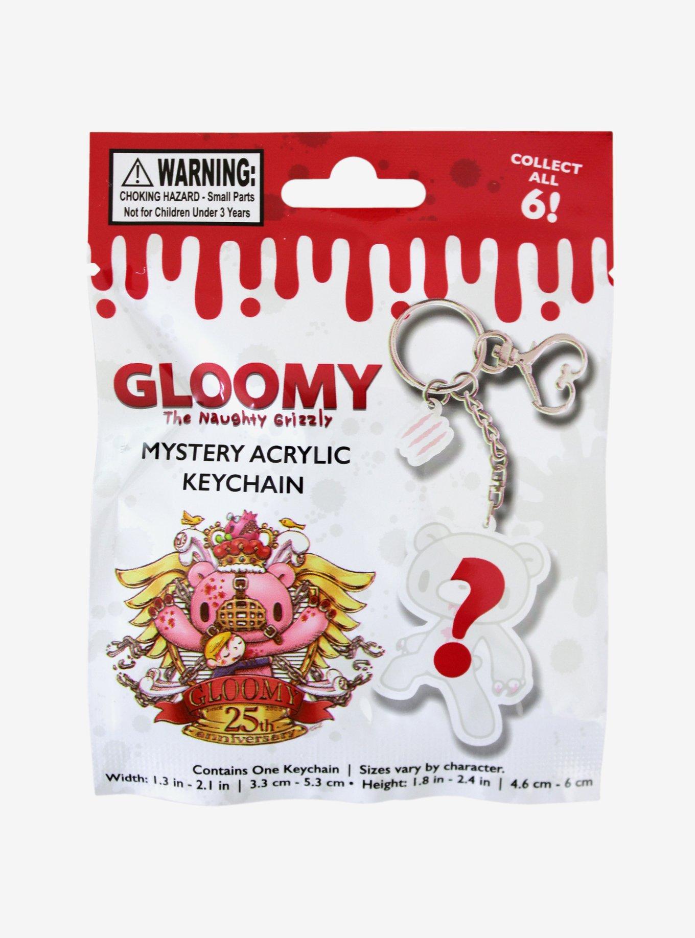 Gloomy Bear Blind Bag Key Chain Hot Topic Exclusive, , hi-res