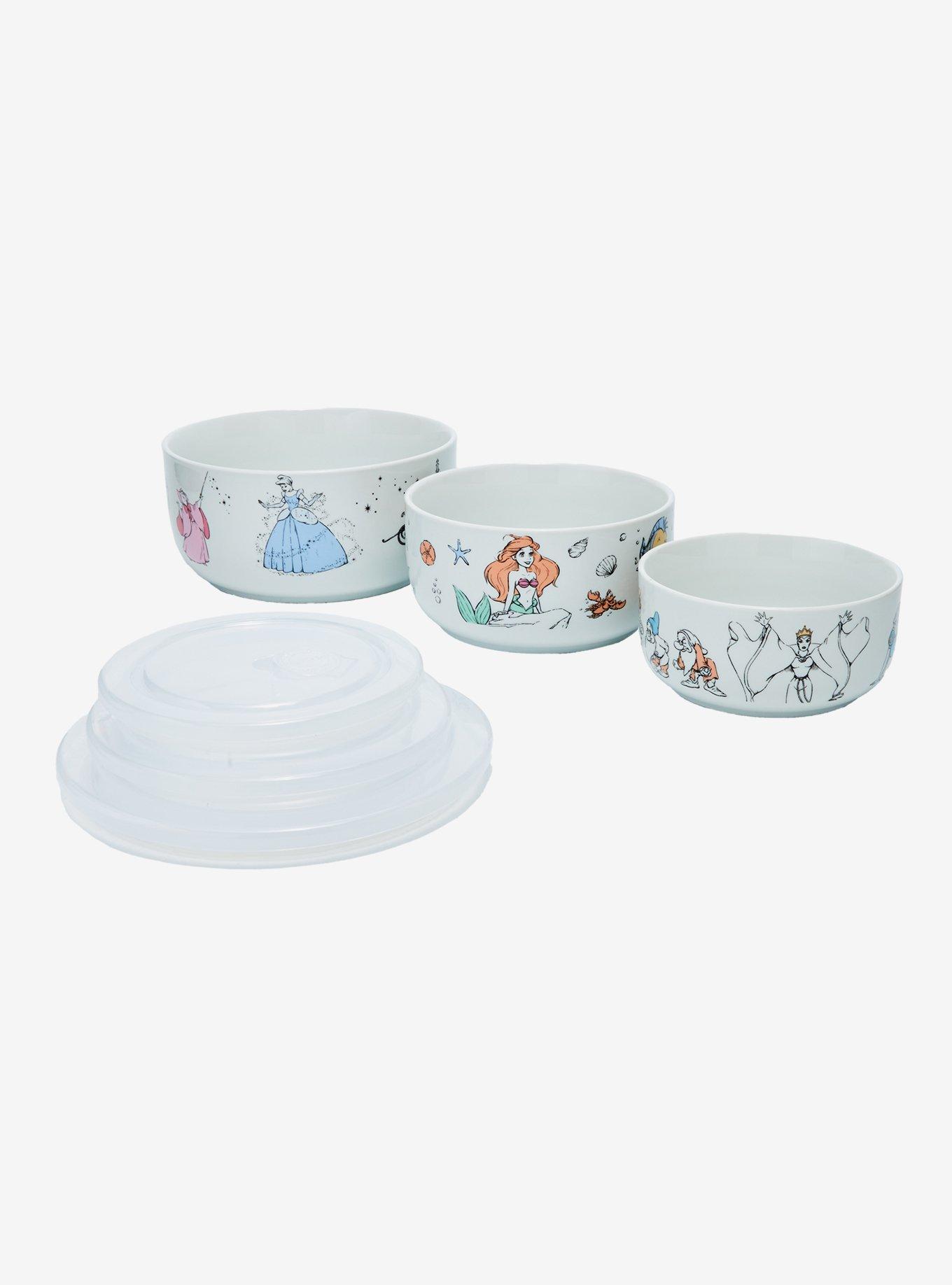 Disney Princess Retro Ceramic Food Storage Bowl and Lid Set, , alternate