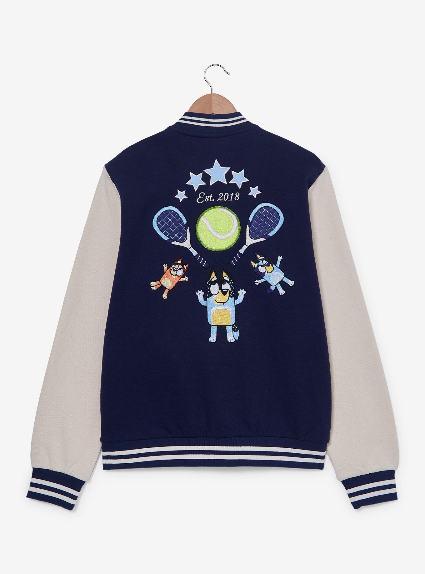 Bluey Tennis Embroidered Bomber Jacket — BoxLunch Exclusive