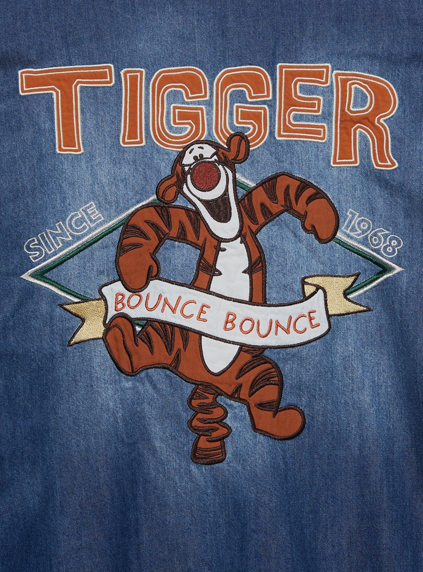 Disney Winnie the Pooh Tigger Denim Bomber Jacket - BoxLunch Exclusive, DENIM, alternate