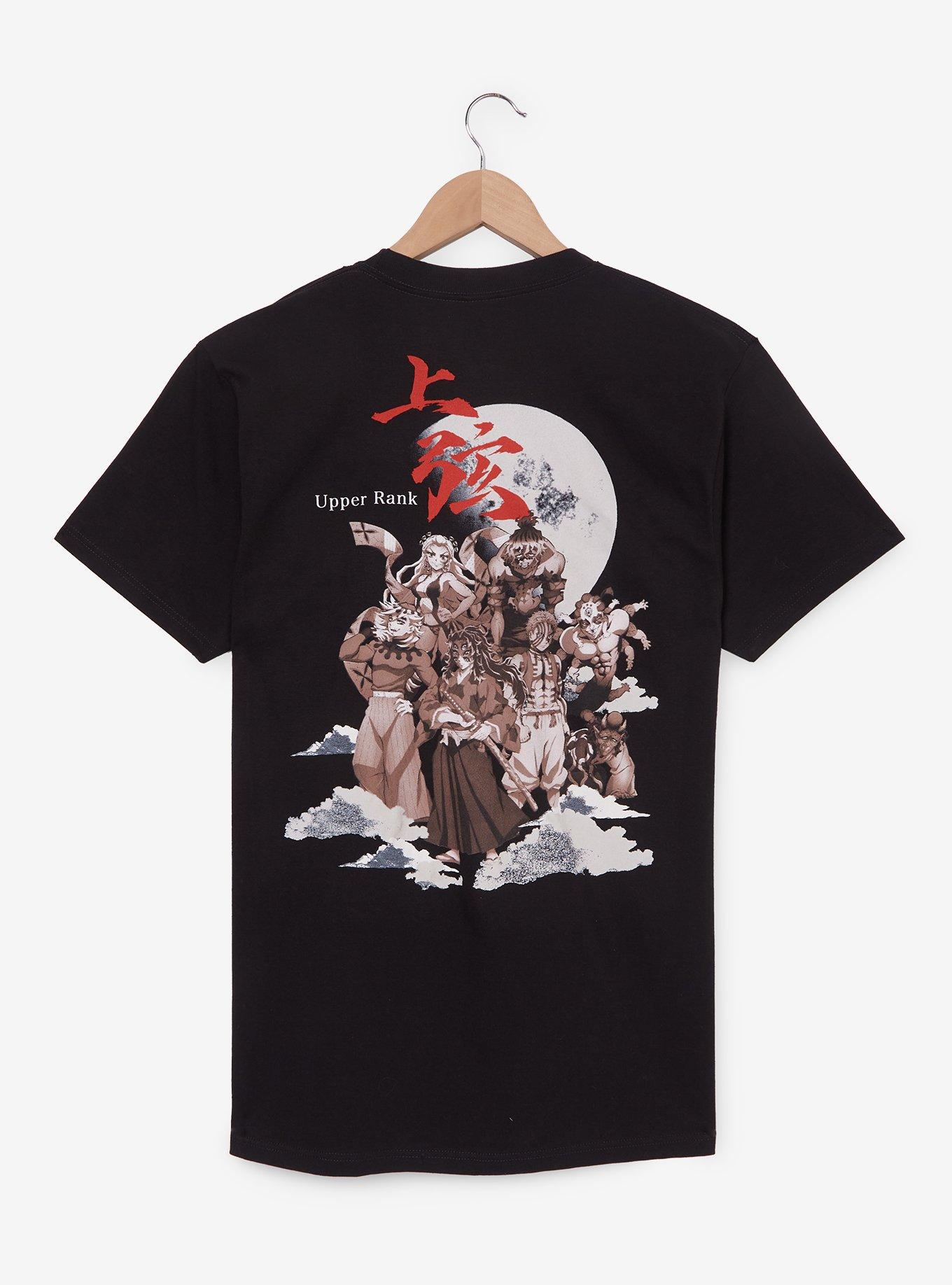 Demon Slayer: Kimetsu no Yaiba Upper Rank Lineup Graphic T-Shirt&mdash; BoxLunch Exclusive, BLACK, alternate